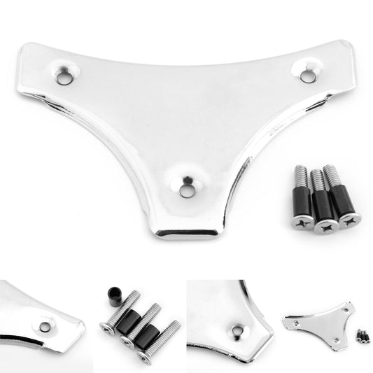 Touring Road Glide Generic Chrome Sissy Bar Backrest Triangle Mounting Plate For