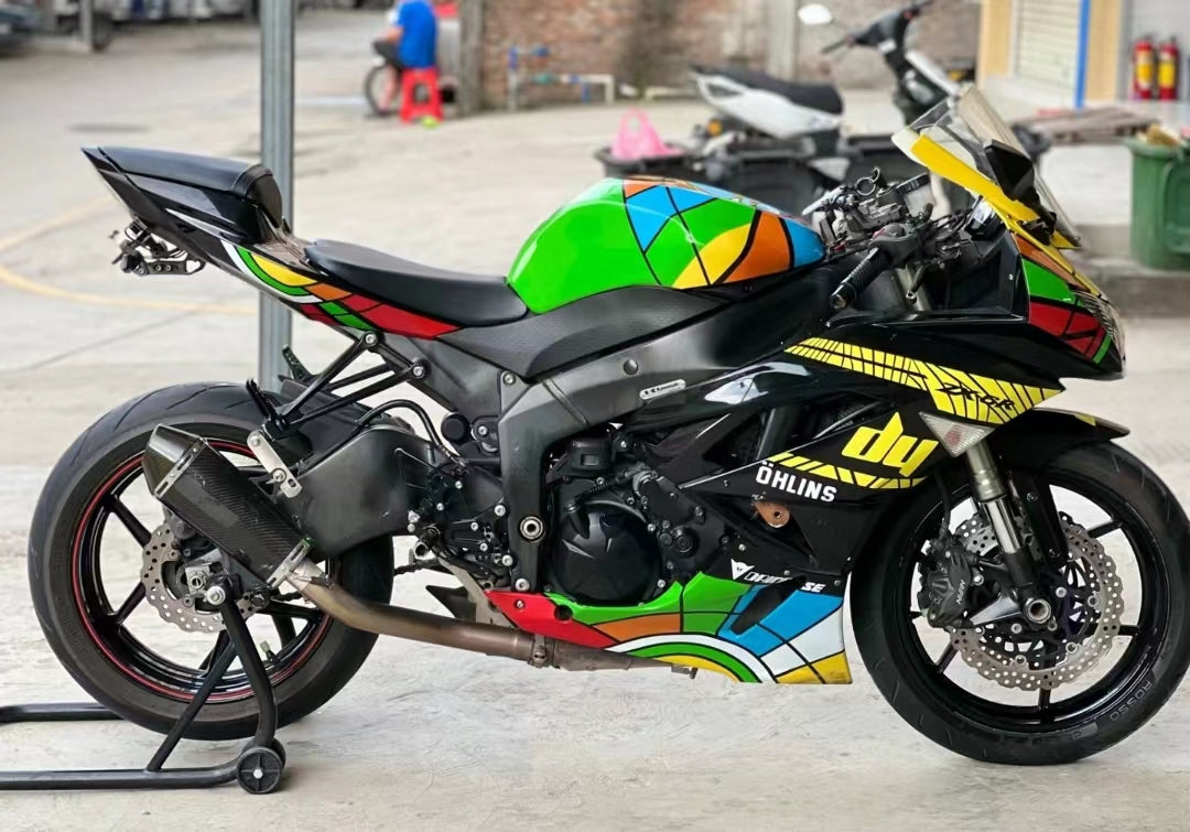 2009-2012 Kawasaki ZX6R 636 Fairing Kit Bodywork Plastic ABS