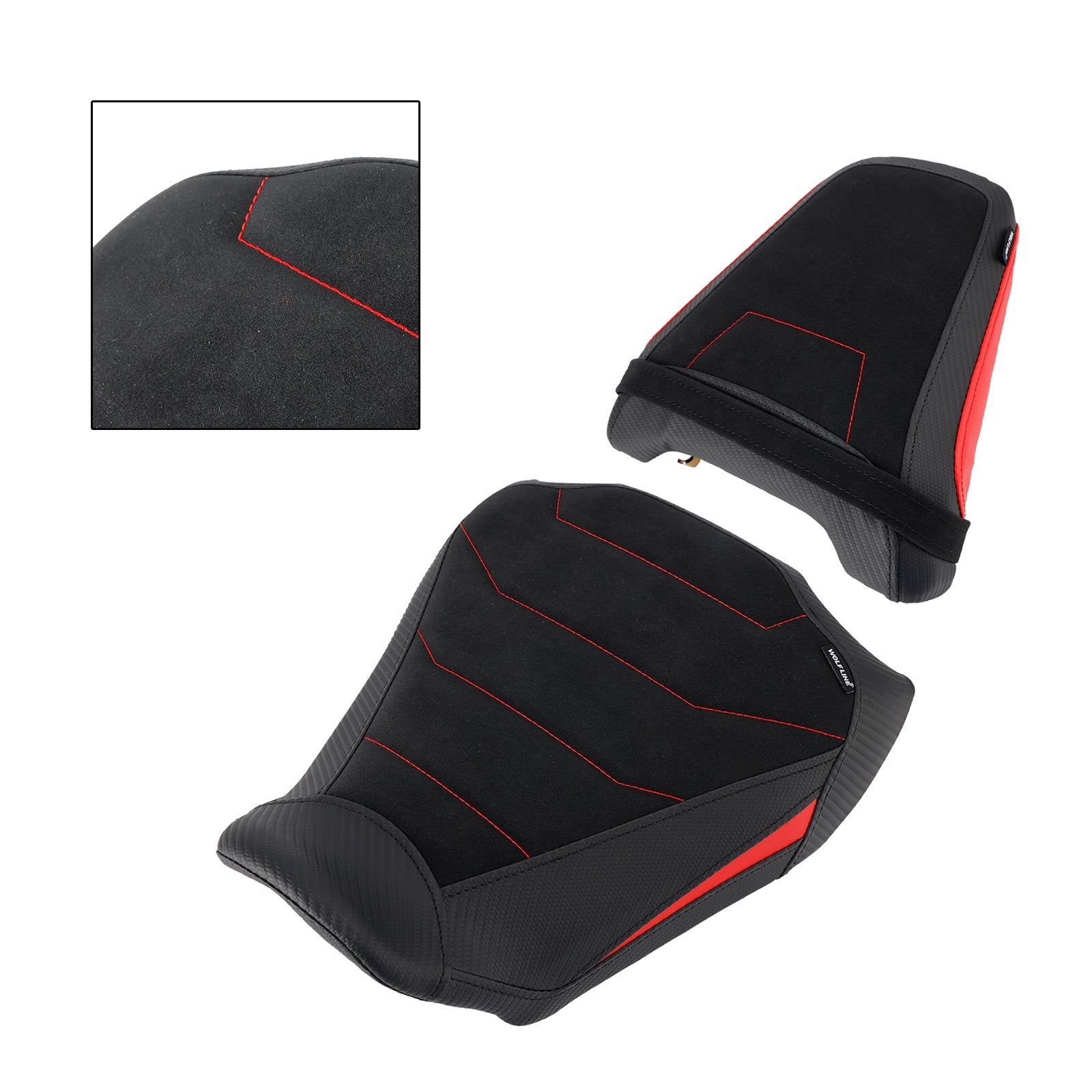 2024-2025 For Honda Cb650R Cbr650R Lower Front W/ Rear Seat Driver Pillion Red2