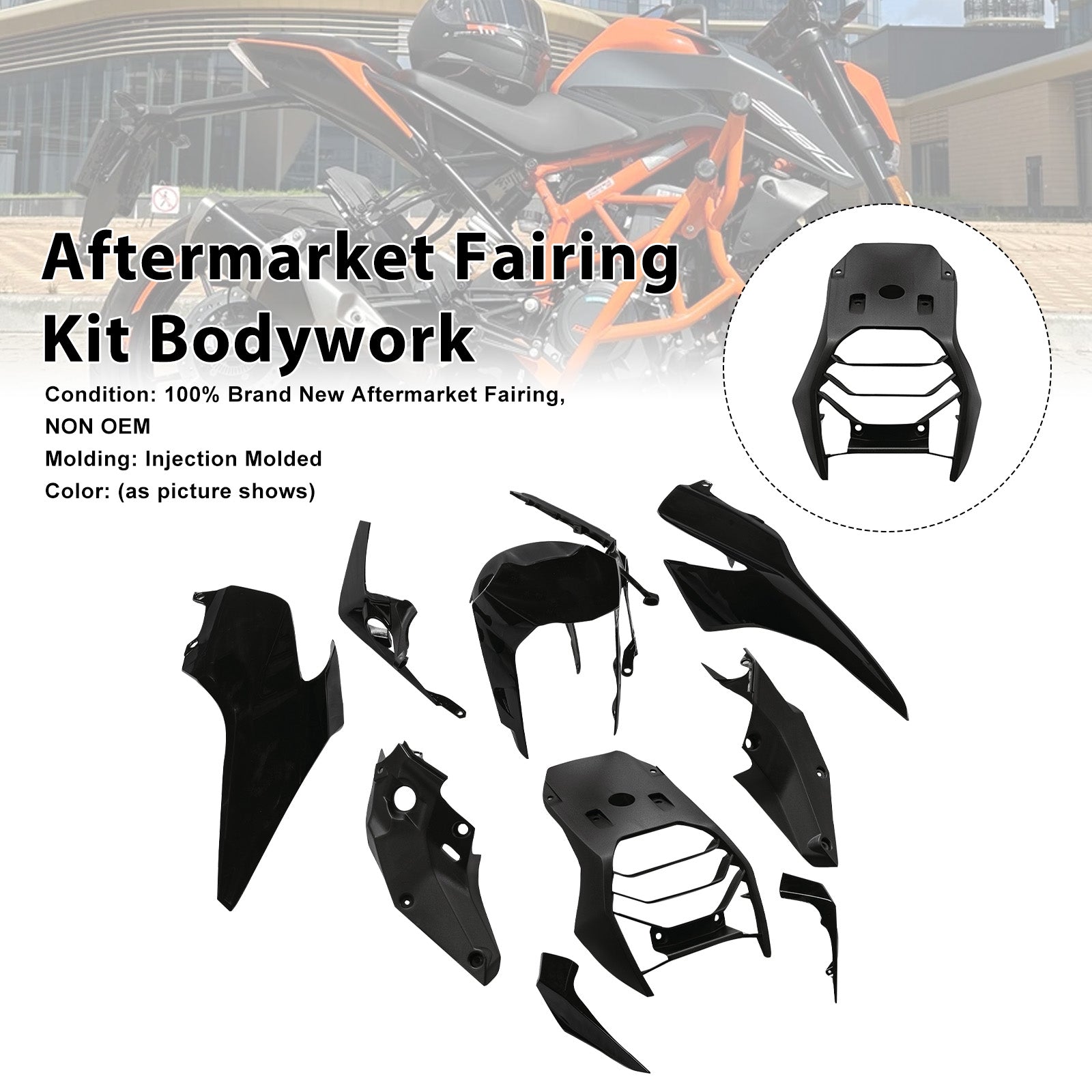 Injection Bodywork Fairing Kit for 390 DUKE 2017-2023