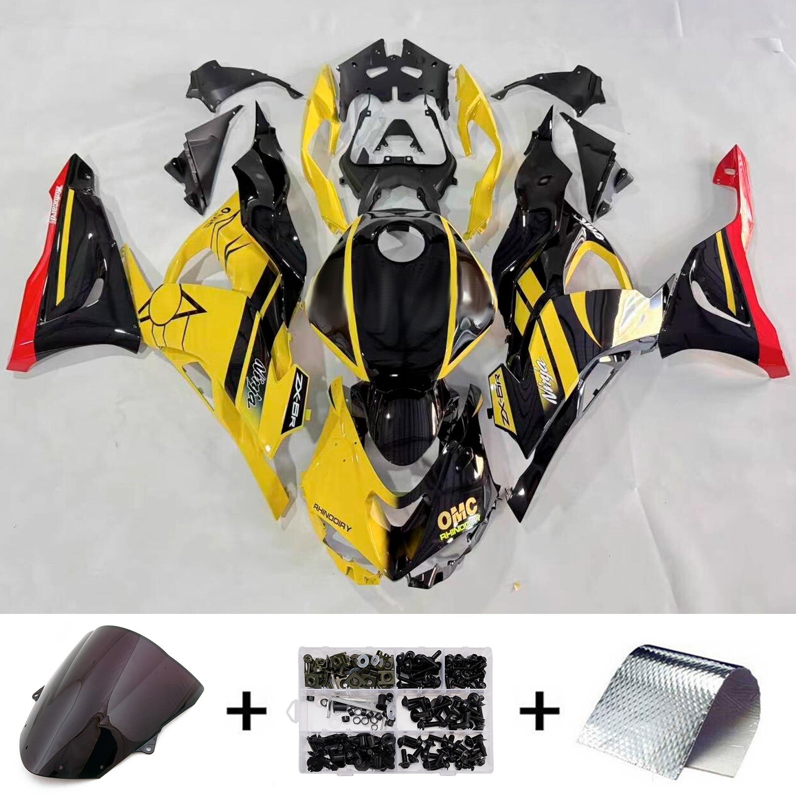 Injection Fairing Kit Bodywork Plastic ABS fit For Kawasaki ZX-6R 2024-2025