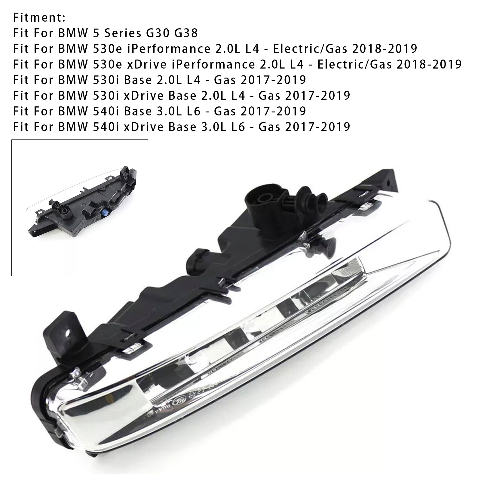 1 Pcs LED Front Left Fog Light For BMW 5 Series G30 G38 2017-2019 63177349131
