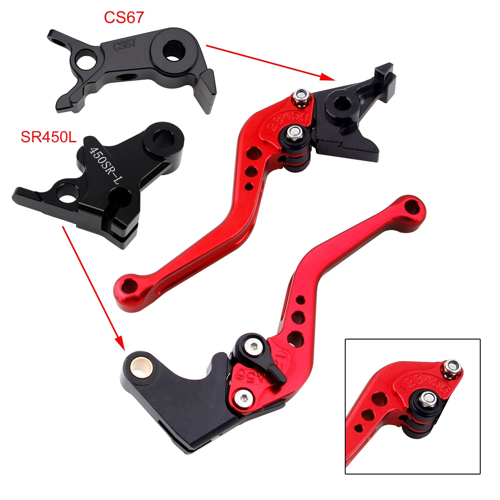 NEW Short Clutch Brake Lever fit for VOGE DS900X 900DSX 2024-2026