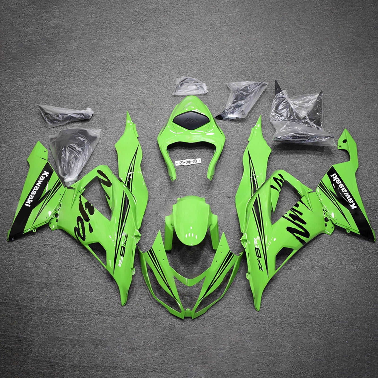 Injection Fairing Kit Bodywork Plastic ABS fit For Kawasaki ZX6R 636 2013-2018