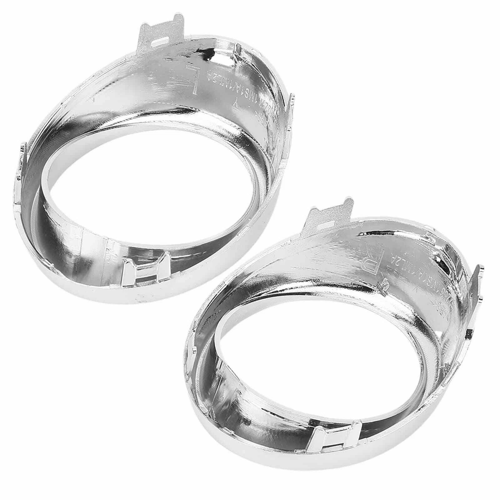 2Pcs Front Bumper Fog Light Bezel Trim LH & RH For Infiniti G25 G37 M56 M37