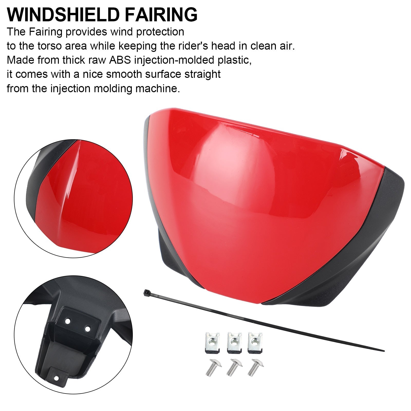 Front Screen Windshield Fairing Windscreen Deflector For Trident 660 2021+ Generic