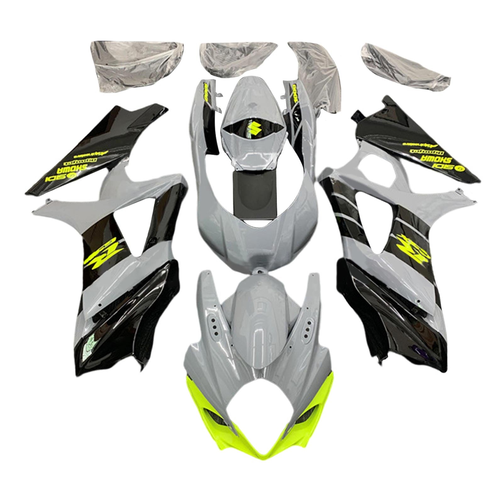 2007-2008 Suzuki GSXR1000 K7 Fairing Kit Bodywork Plastic ABS