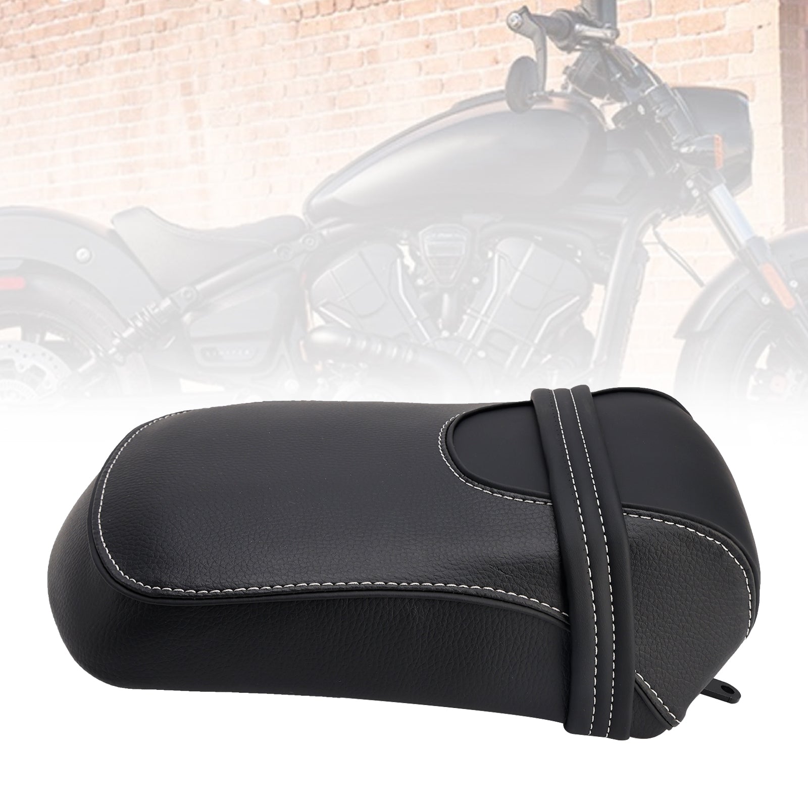 2025 For Indian Scout Classic Rear Seat Passenger Cushion Flat Black