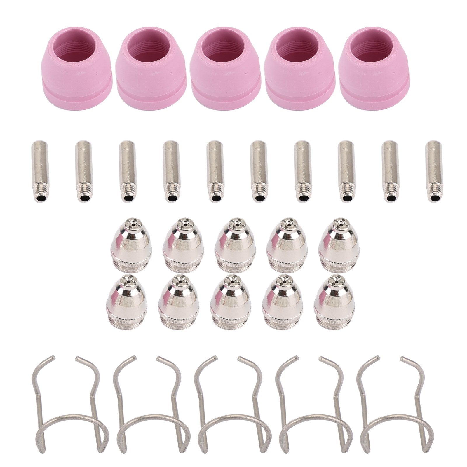 Areyourshop 30Pc AG-60 SG-55 Plasma Cutter Torch Consumables Electrode Tips Shield Guide