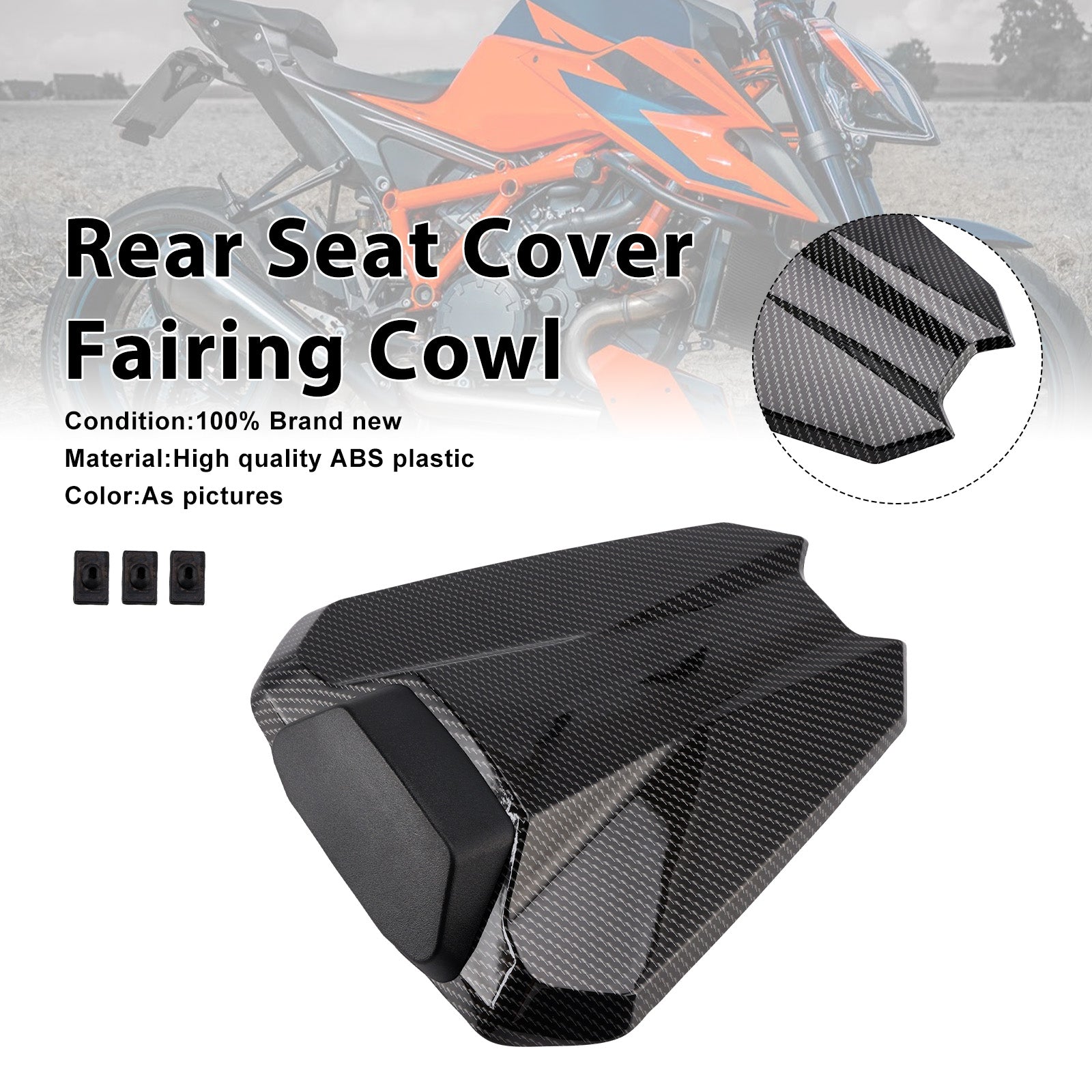 2020-2023 For 1290 Super Duke R Rear Pillion Seat Cover Fairing Cowl