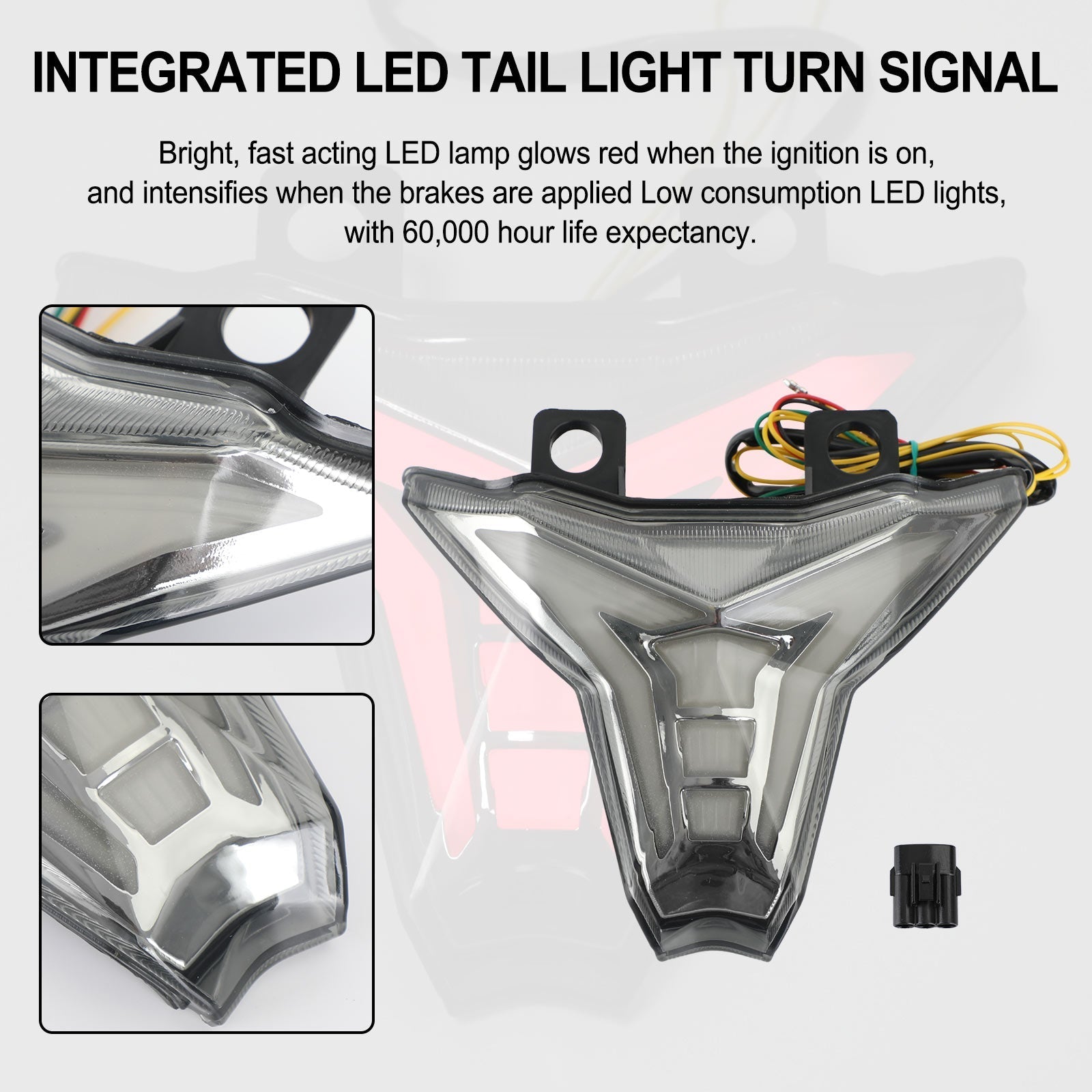 2016-2022 Kawasaki Ninja ZX-10R Integrated Tail Light Turn Signal Generic