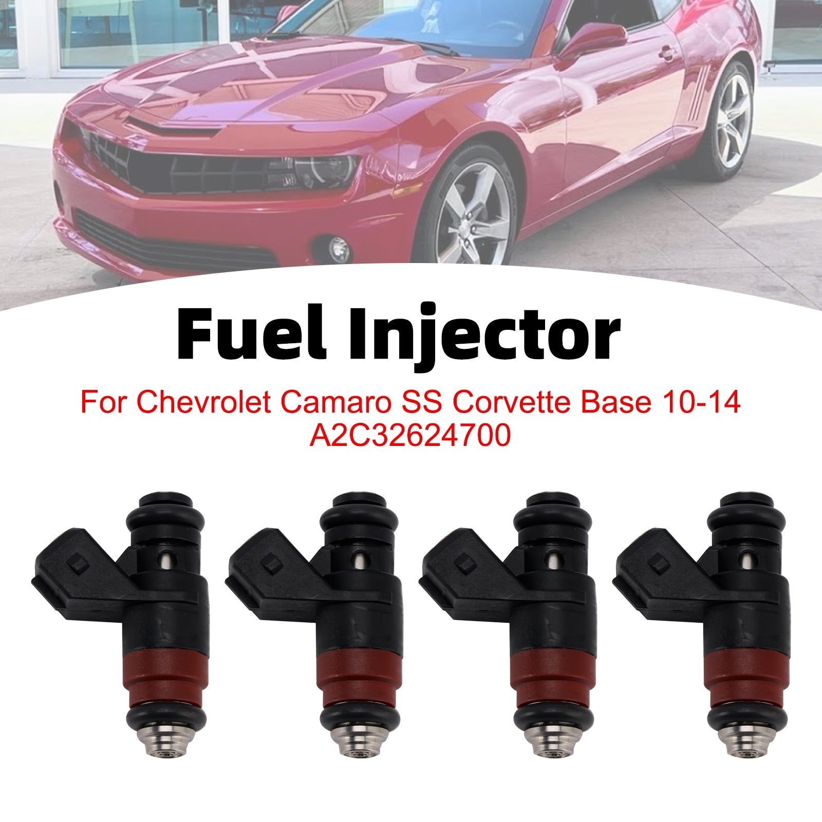 4Pcs Fuel Injector For Chevrolet Camaro SS Corvette Base 10-14 A2C32624700