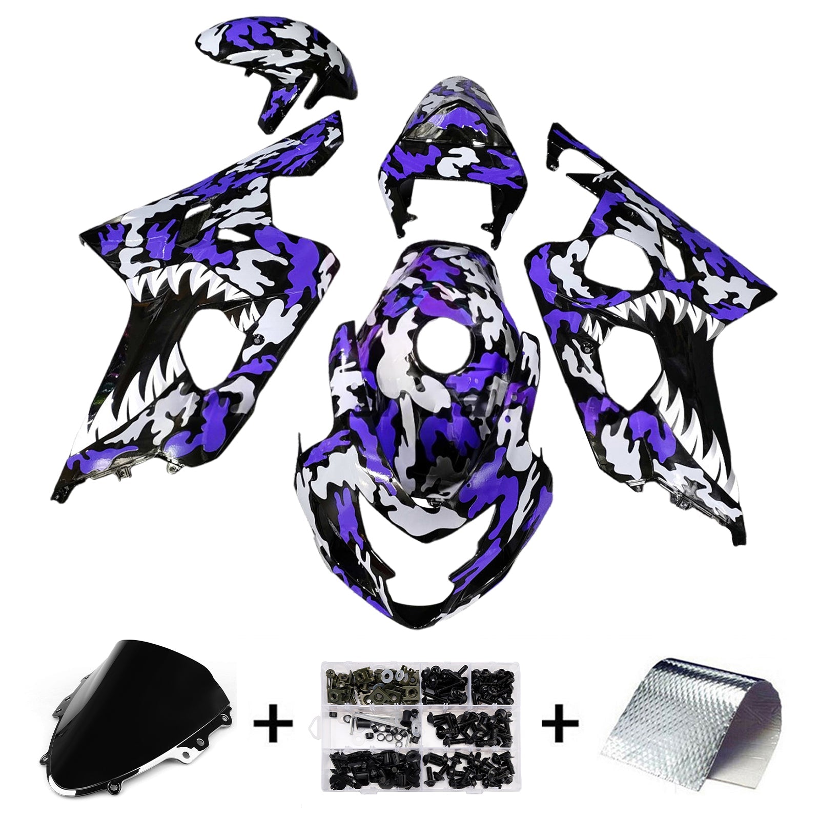 Injection Fairing Kit Bodywork Plastic ABS For Suzuki GSXR 600/750 2004-2005 K4