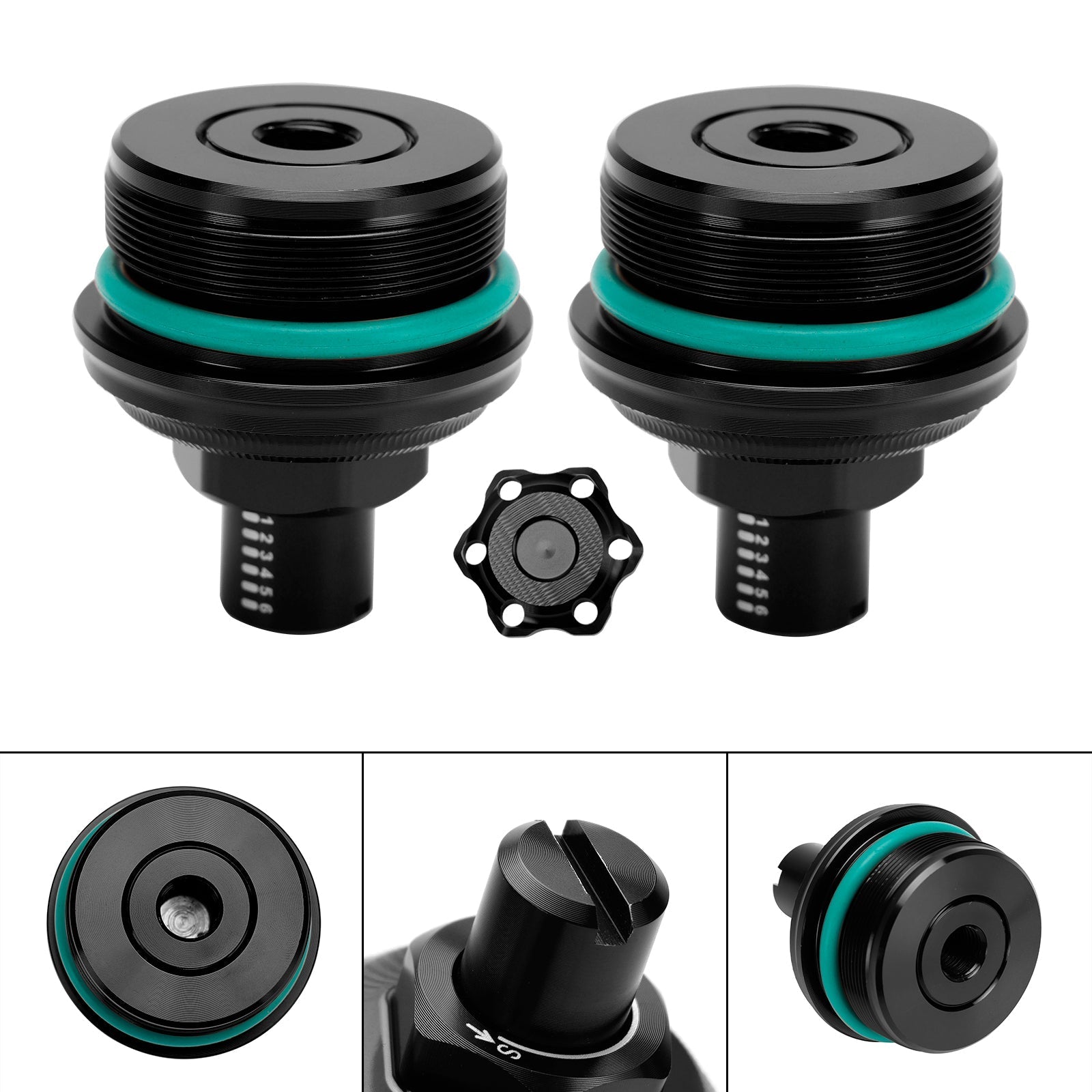 2019-2023 Yamaha Mt-03 Mt 03 2Pcs Fork Preload Adjuster Bolt Screw Cnc
