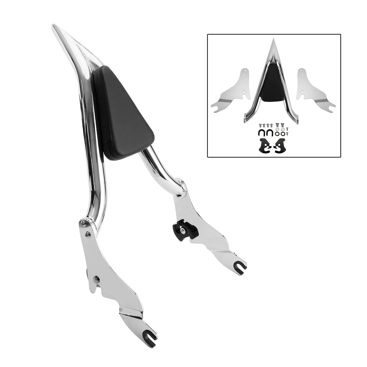 09-22 CVO Road Glide Street Road King Backrest Sissy Bar