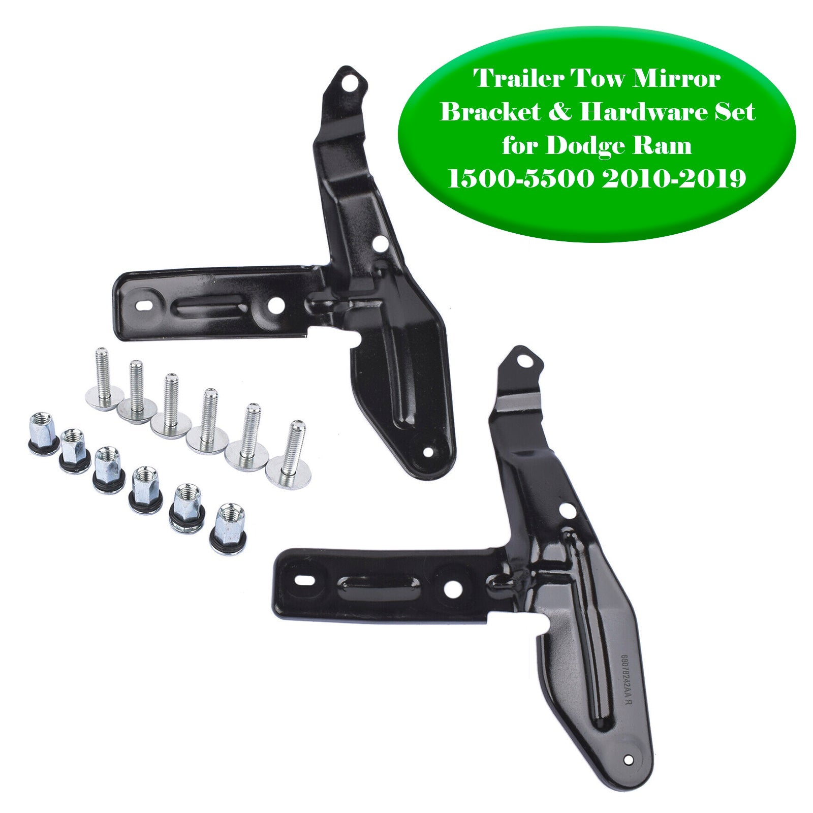 2011-2019 Dodge Ram 1500 Trailer Tow Mirror Bracket & Hardware Set 68078243AA 68078242AA