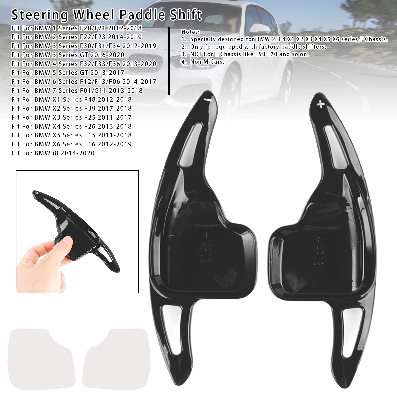 Steering Wheel Paddle Shifter Extensions For BMW F22 F23 X1 X6