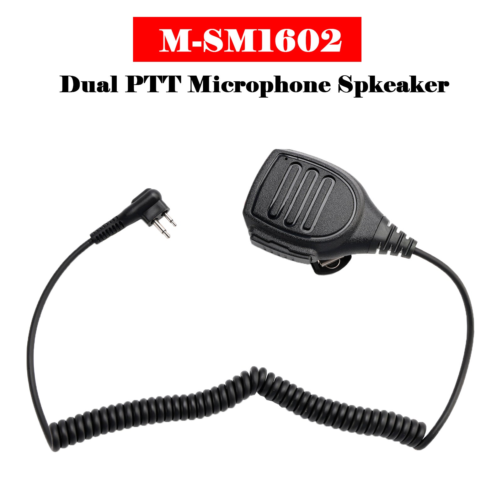 M-SM1602 Dual PTT Microphone Speaker For GP300 CP100 SP50+ Z418 P110 V468 EP350