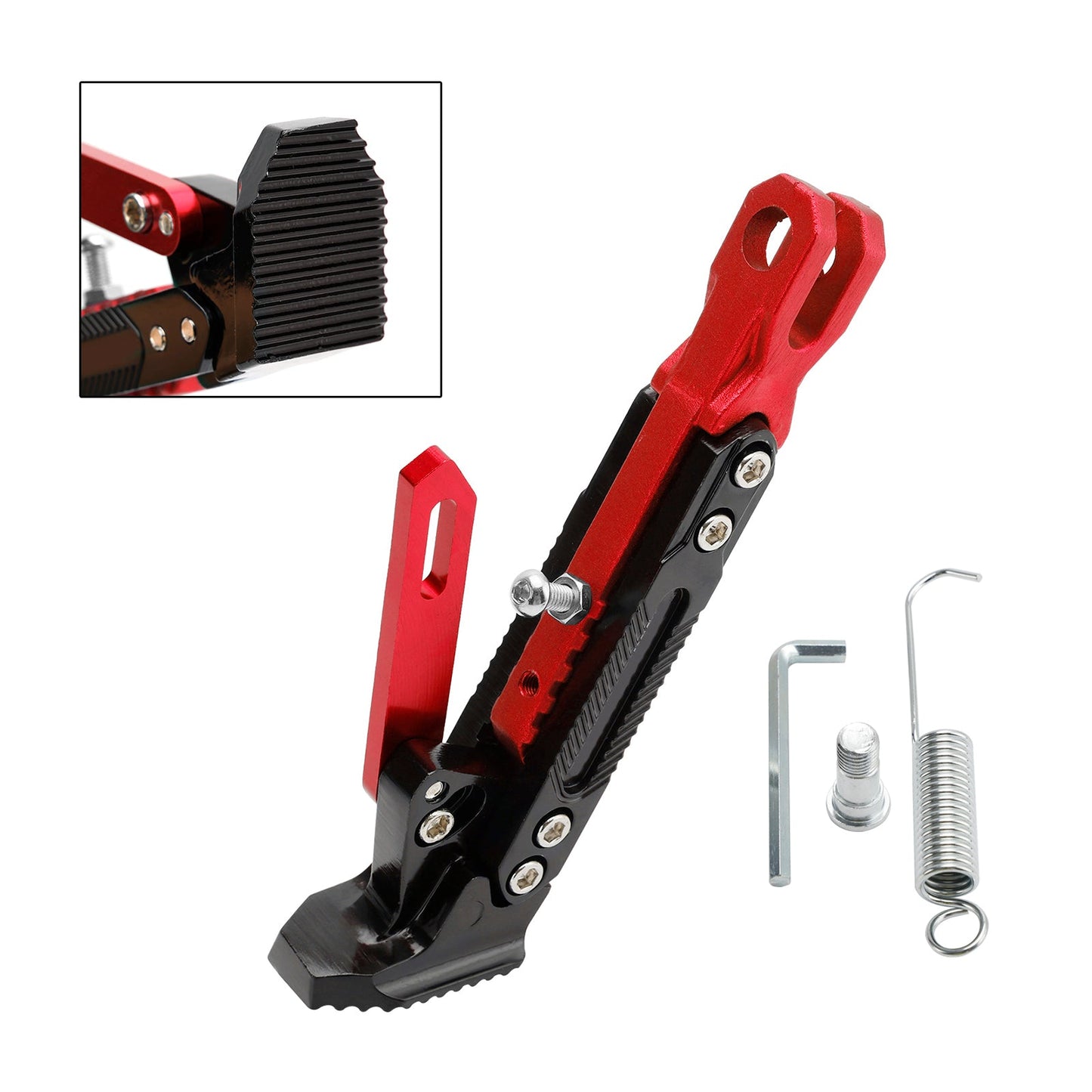 Electric Motorbike Motorcycle Kickstand Parking Bracket Adjustable Side Stand