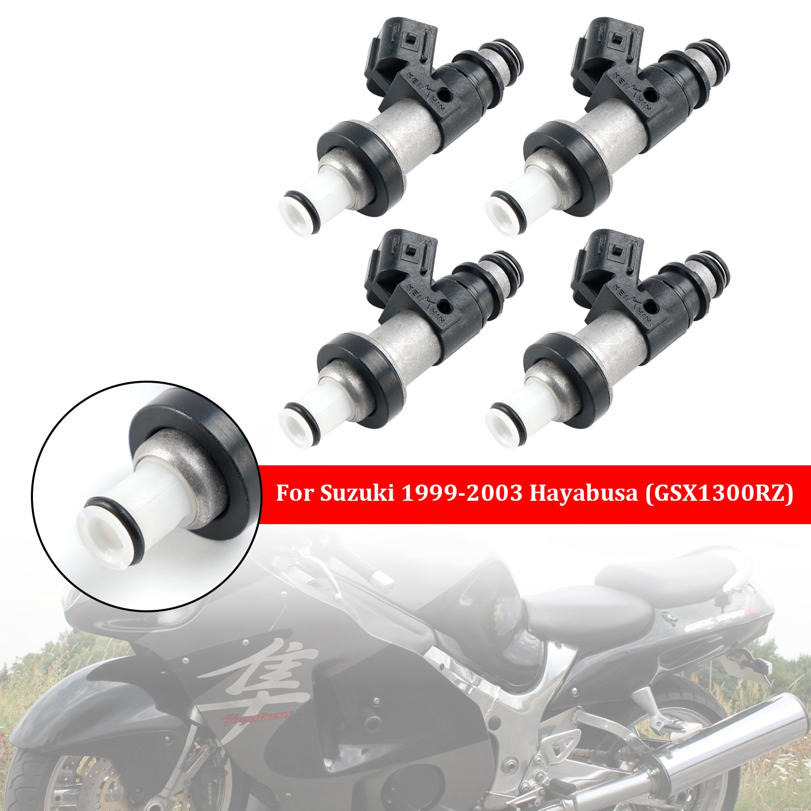 4PCS 06164-P8E-A00 15710-24F00 Fuel Injectors For Suzuki GSX-R750 GSX-R600 GSX1300R