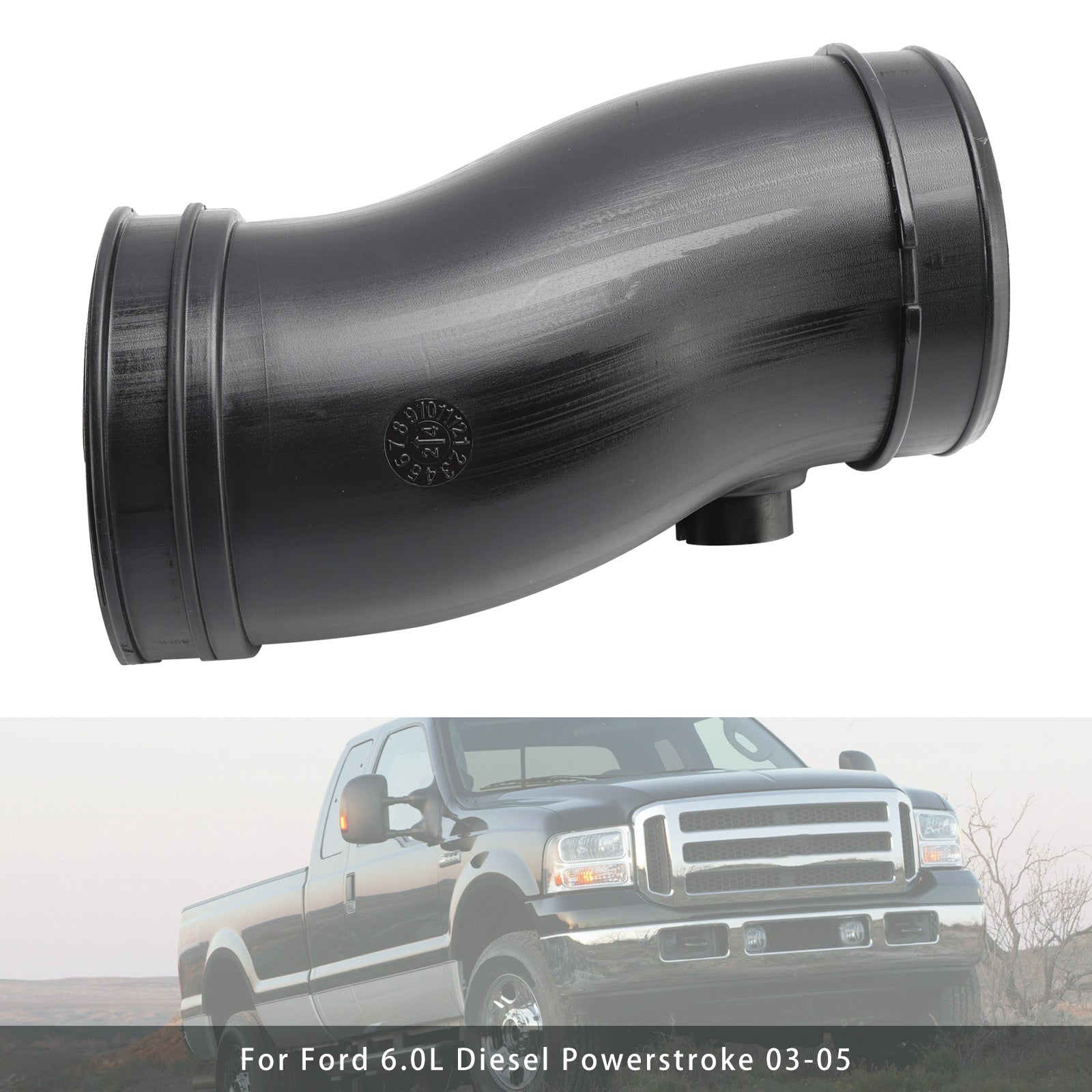 2003-2007 Ford F-450 Super Duty Engine Air Cleaner Inlet Duct Hose 3C3Z-9C623-AA