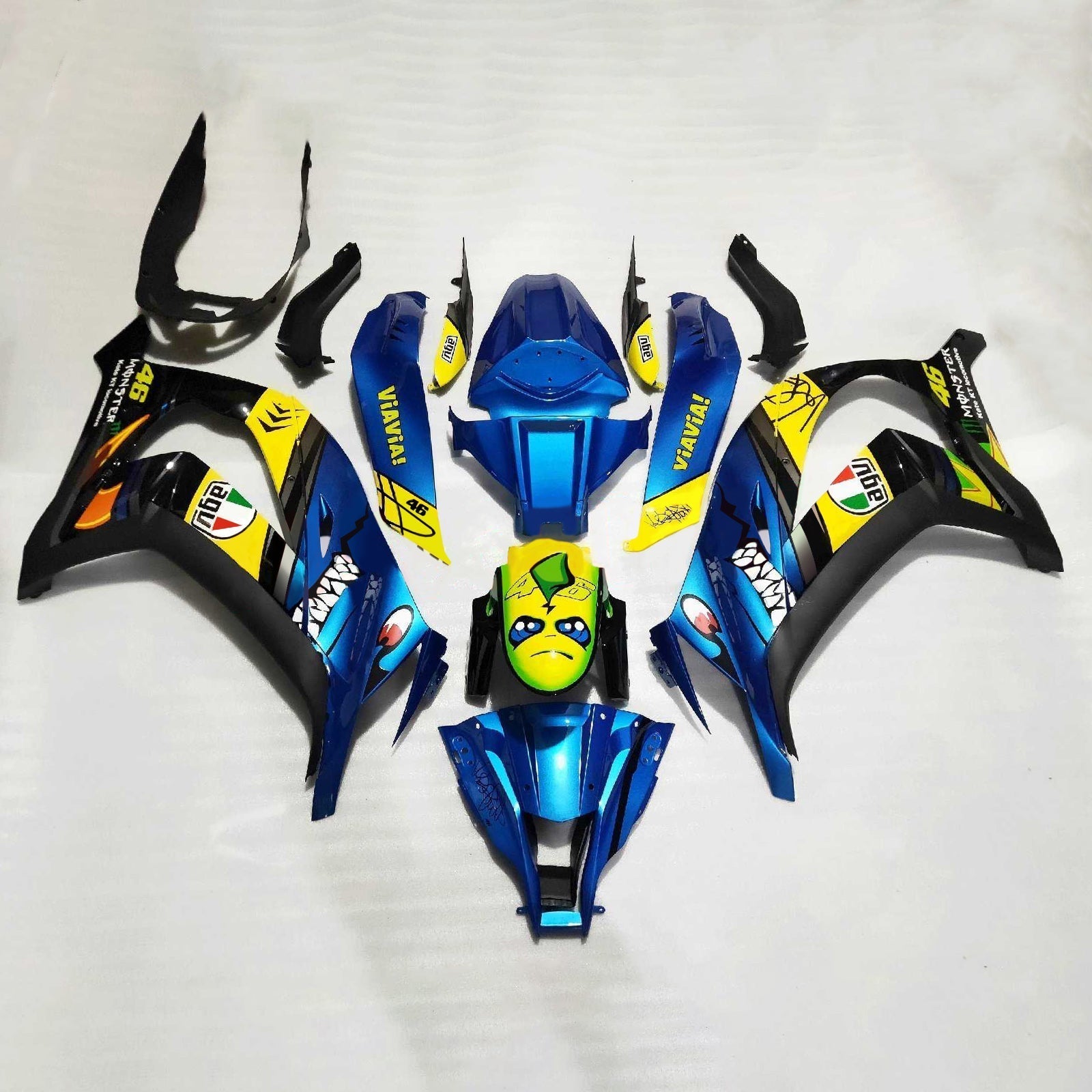2016-2020 Kawasaki ZX10R Injection Fairing Kit Bodywork Plastic ABS#153