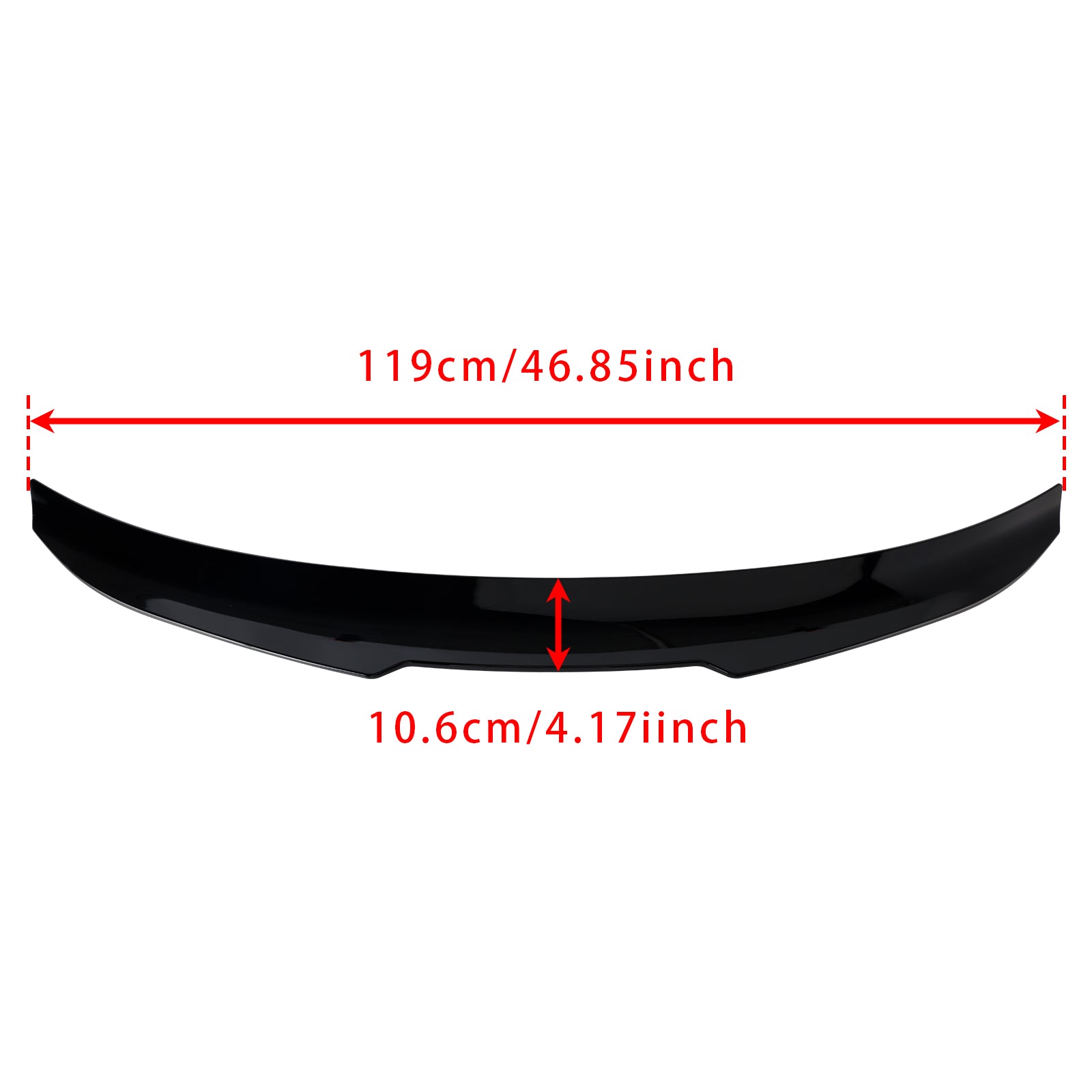 2006-2013 BMW 3 Series E92 Coupe 2DR Model Only Gloss Black Rear Boot Spoiler