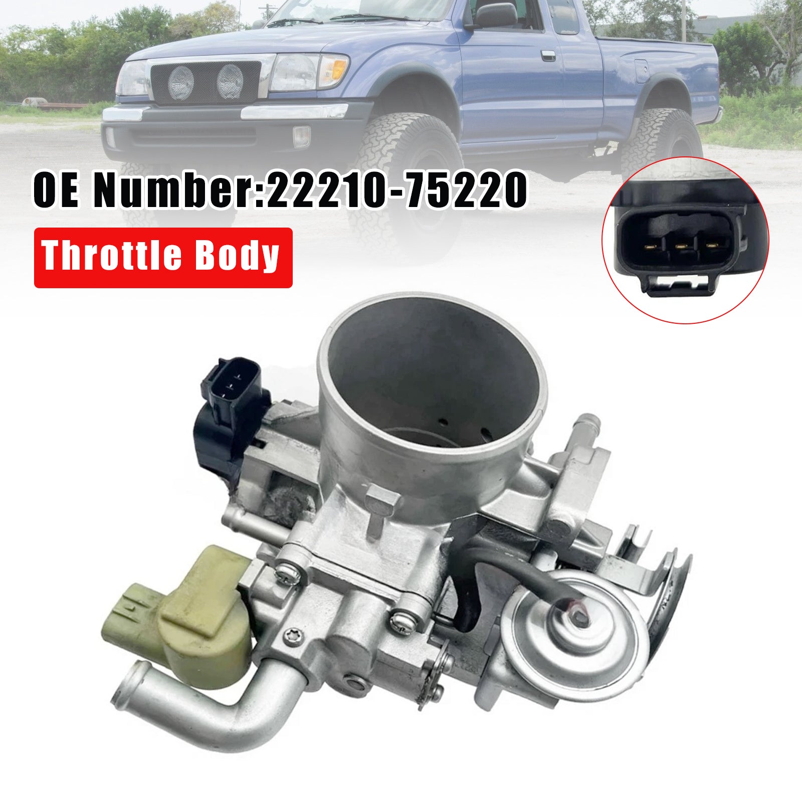 1997-2000 For Toyota Tacoma 4Runner T100 2.4L 2.7L 22210-75220 Throttle Body