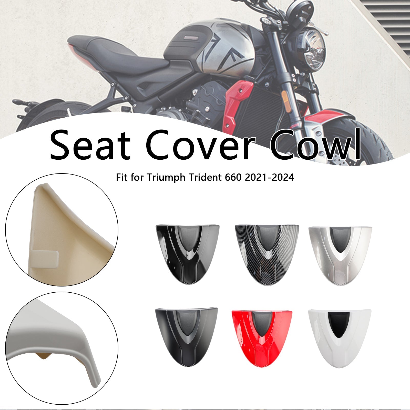 2021-2024 Trident 660 Tail Rear Seat Cover Fairing Cowl