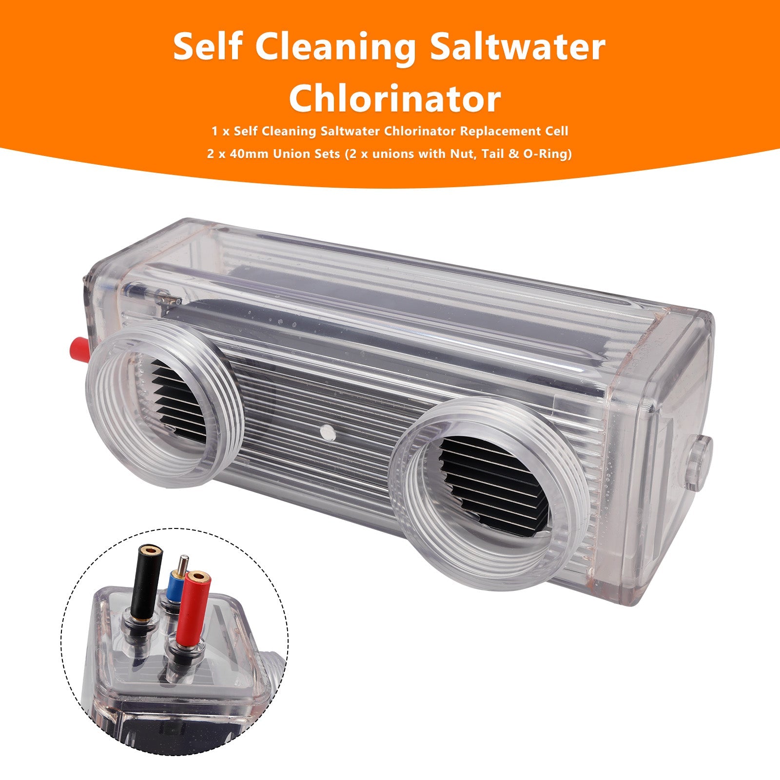 Self Cleaning Salt Water Replacement Cell For Zodiac Clearwater LM2-40