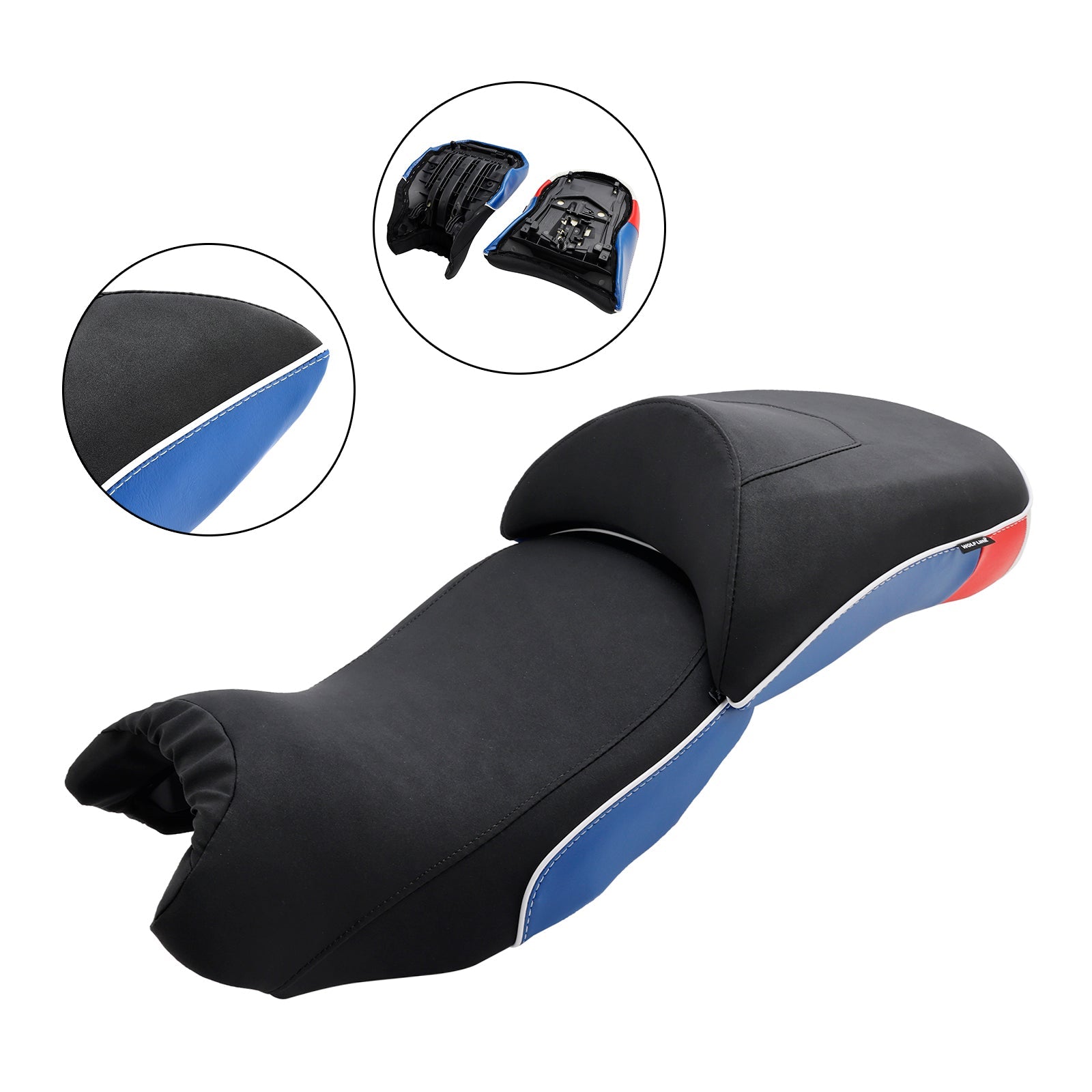 2019-2023 BMW R1250GS/GS ADV Complete Cushion Rider Passenger Seat Blue