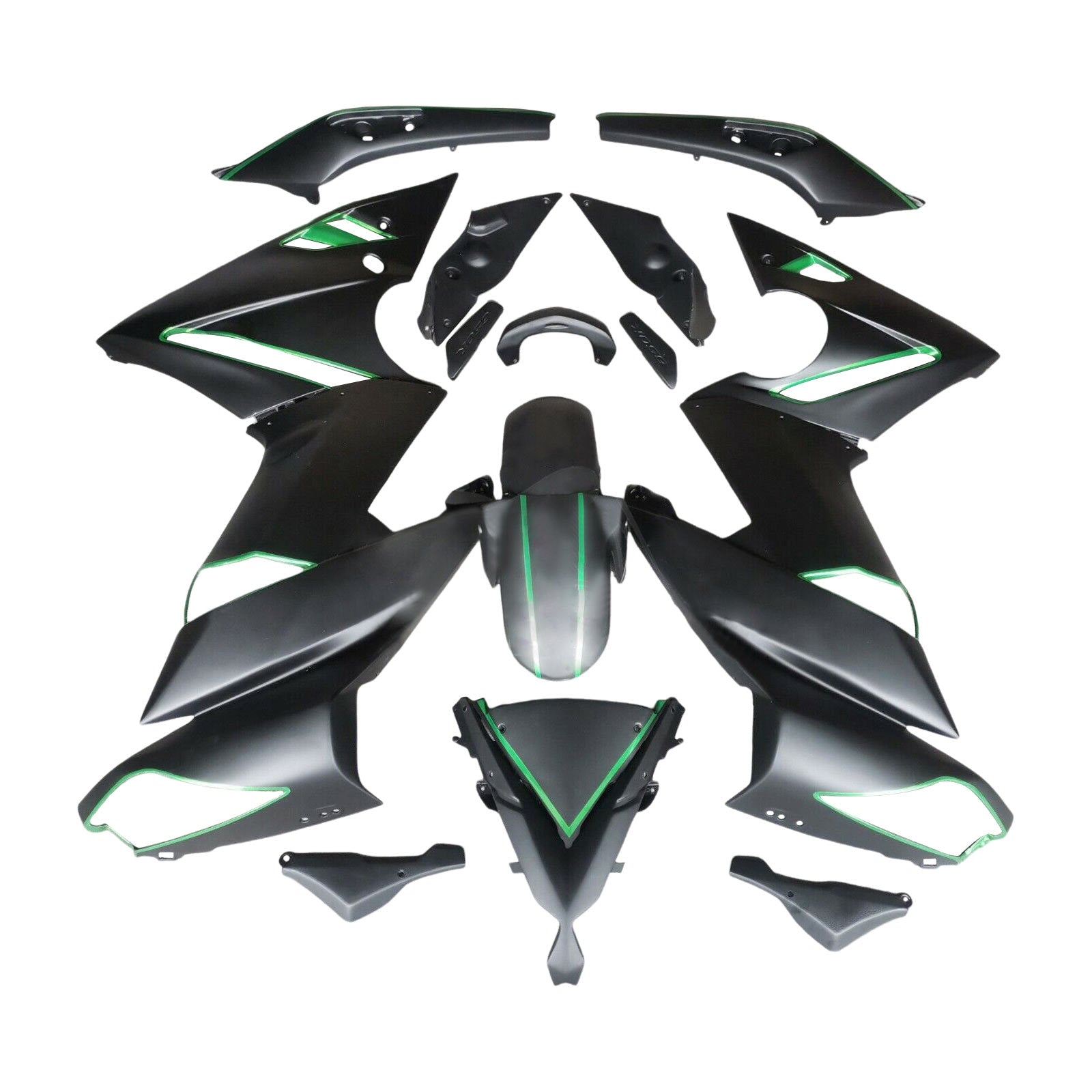 2009-2011 Kawasaki Ninja 650 ER-6F EX650 Injection Fairing Kit Plastic