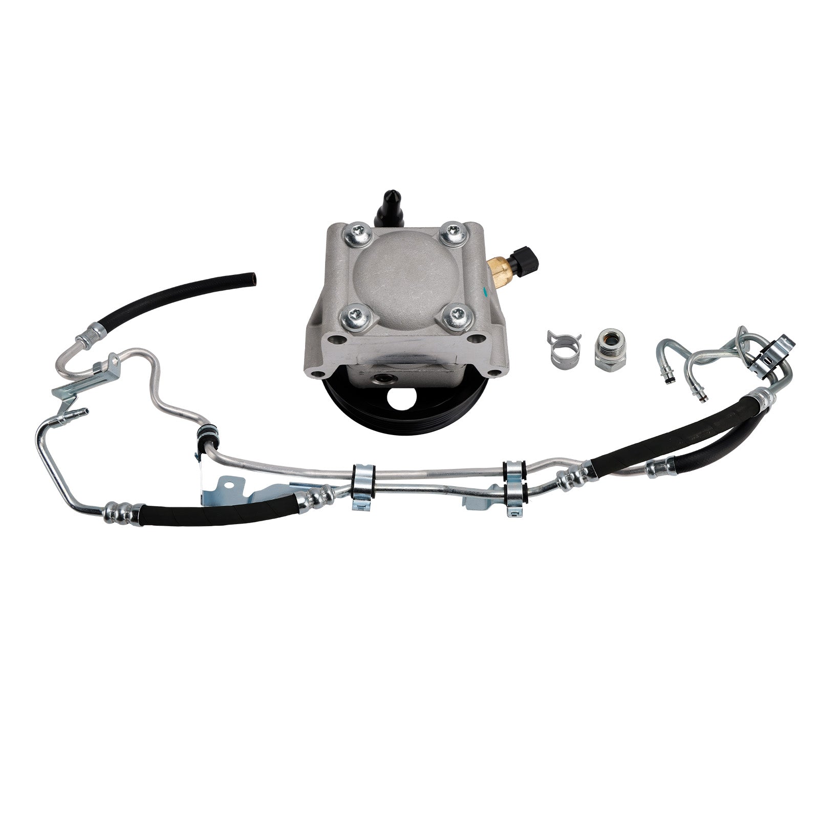 4M513A696AC For Ford Focus 2004-2011 Power Steering Pump + High Pressure Pipe