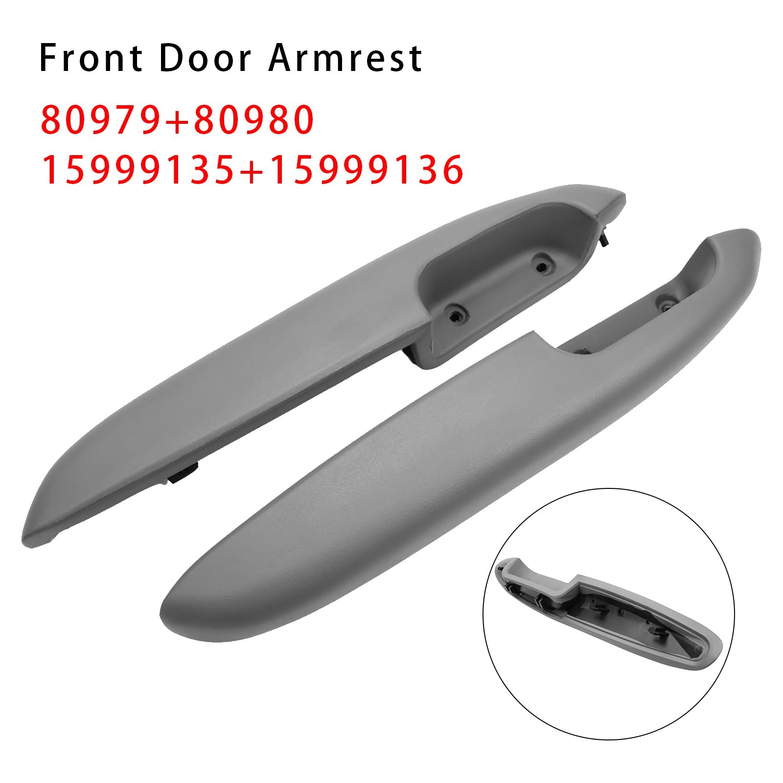 2PCS 80979 80980 Front Door Arm Rests For Suburban Silverado Sierra Grey?