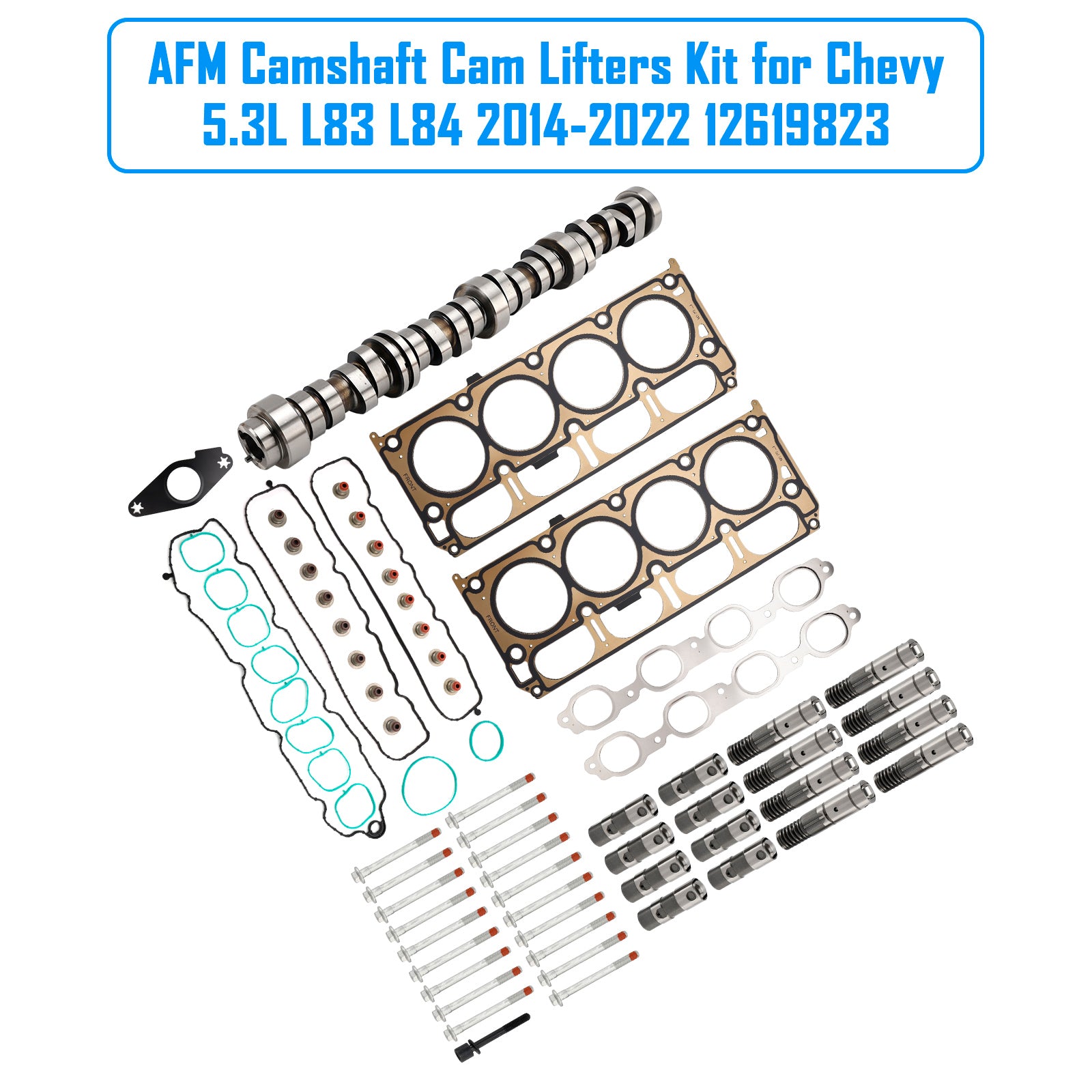 2014-2022 for Chevy 5.3L L82 L83 L84 L8B AFM Camshaft Cam Lifters Kit 12619823 12619820