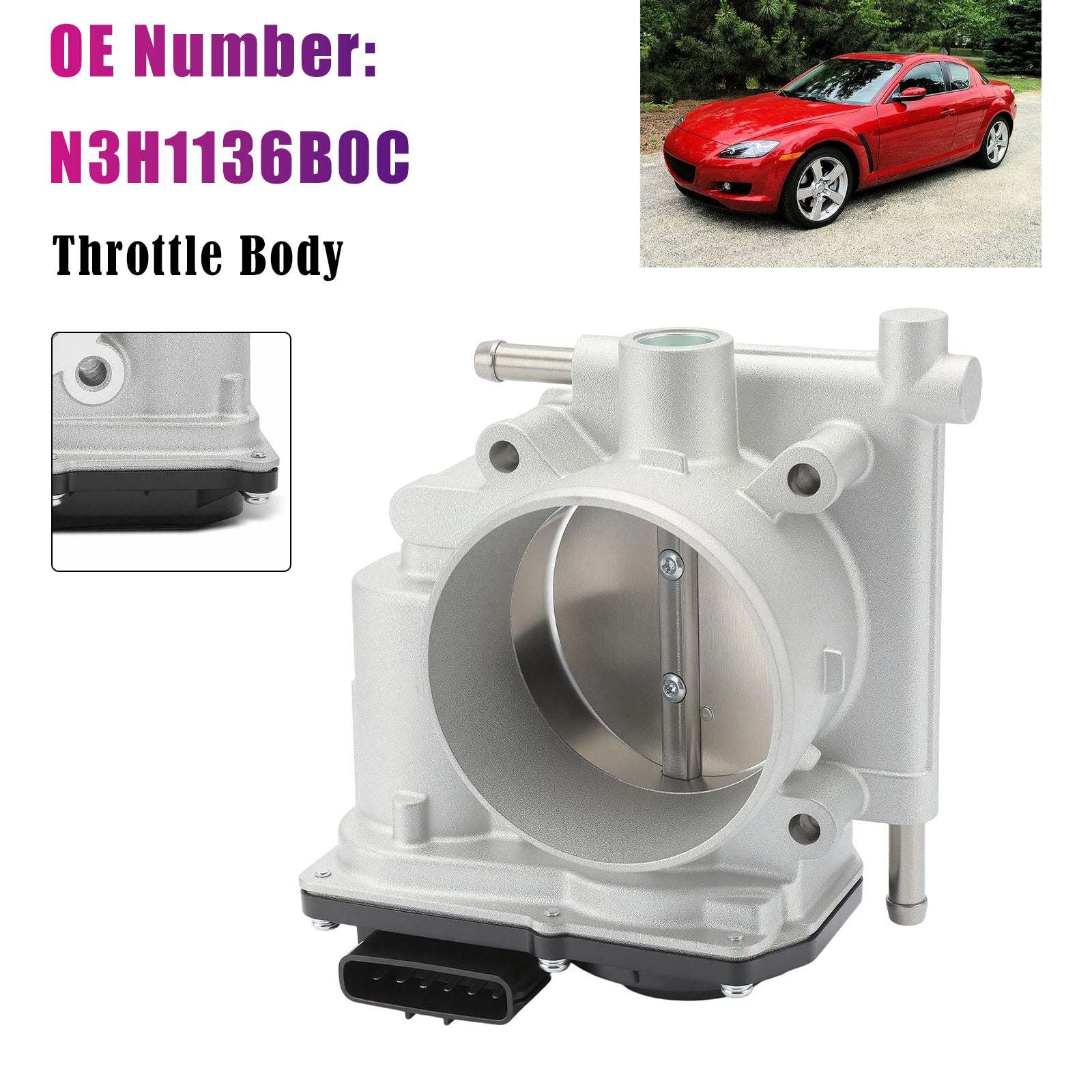 2004-2011 For Mazda RX-8 Coupe Throttle Body Assembly N3H1136B0C