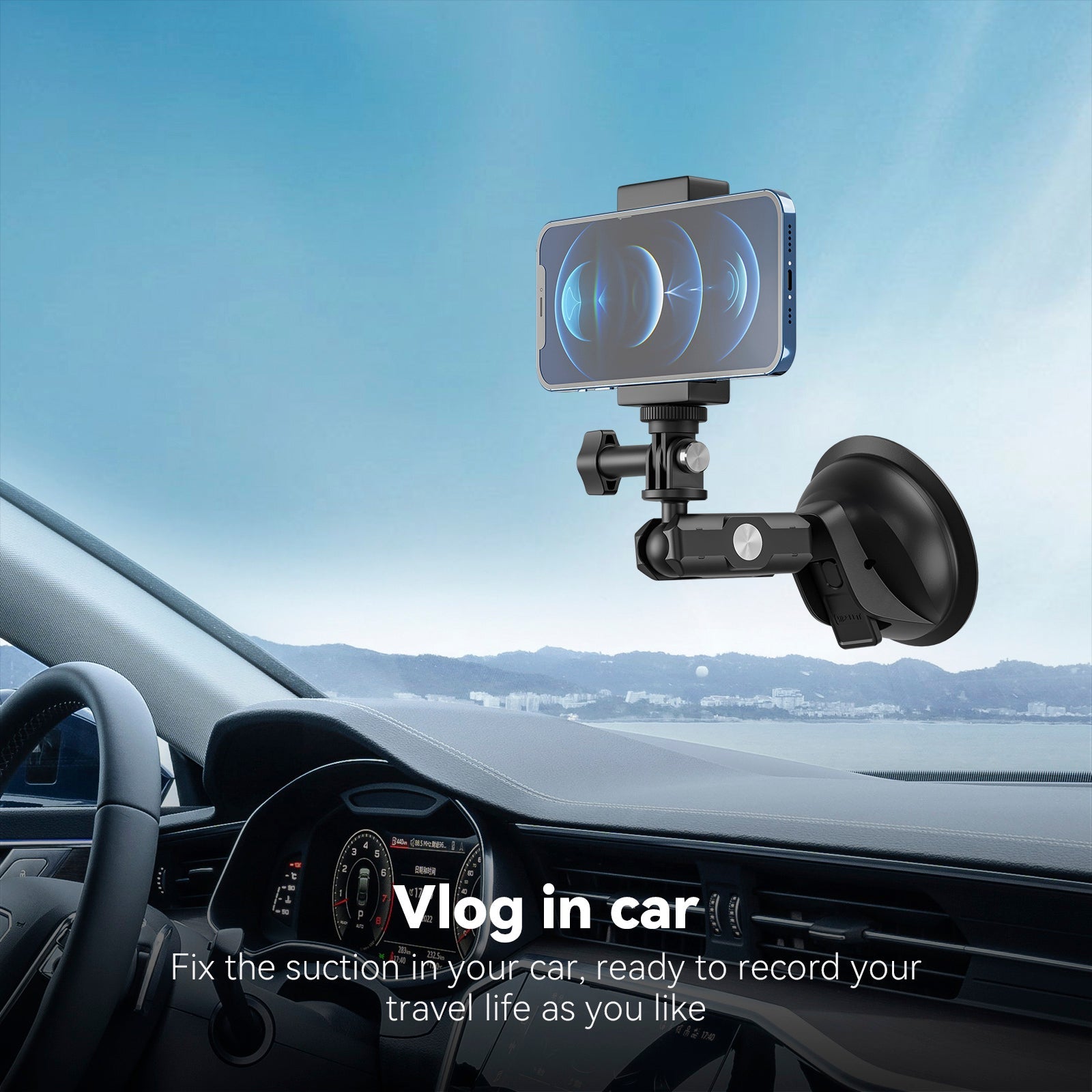 Universal Lightweight Strong Suction Cup Bracket For Dji Gopro13/Insta 360 Go3