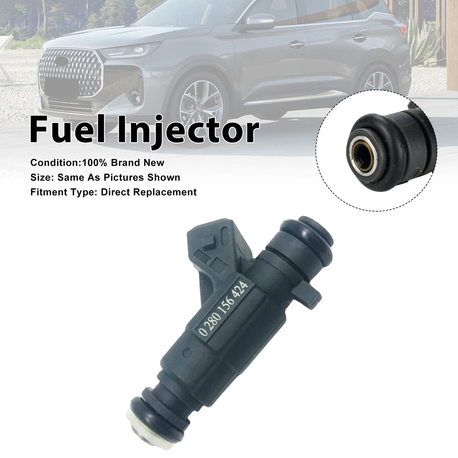 1Pcs Fuel Injector For Chery Tiggo For BYD 2.4L 0280156424 0 280 156 424