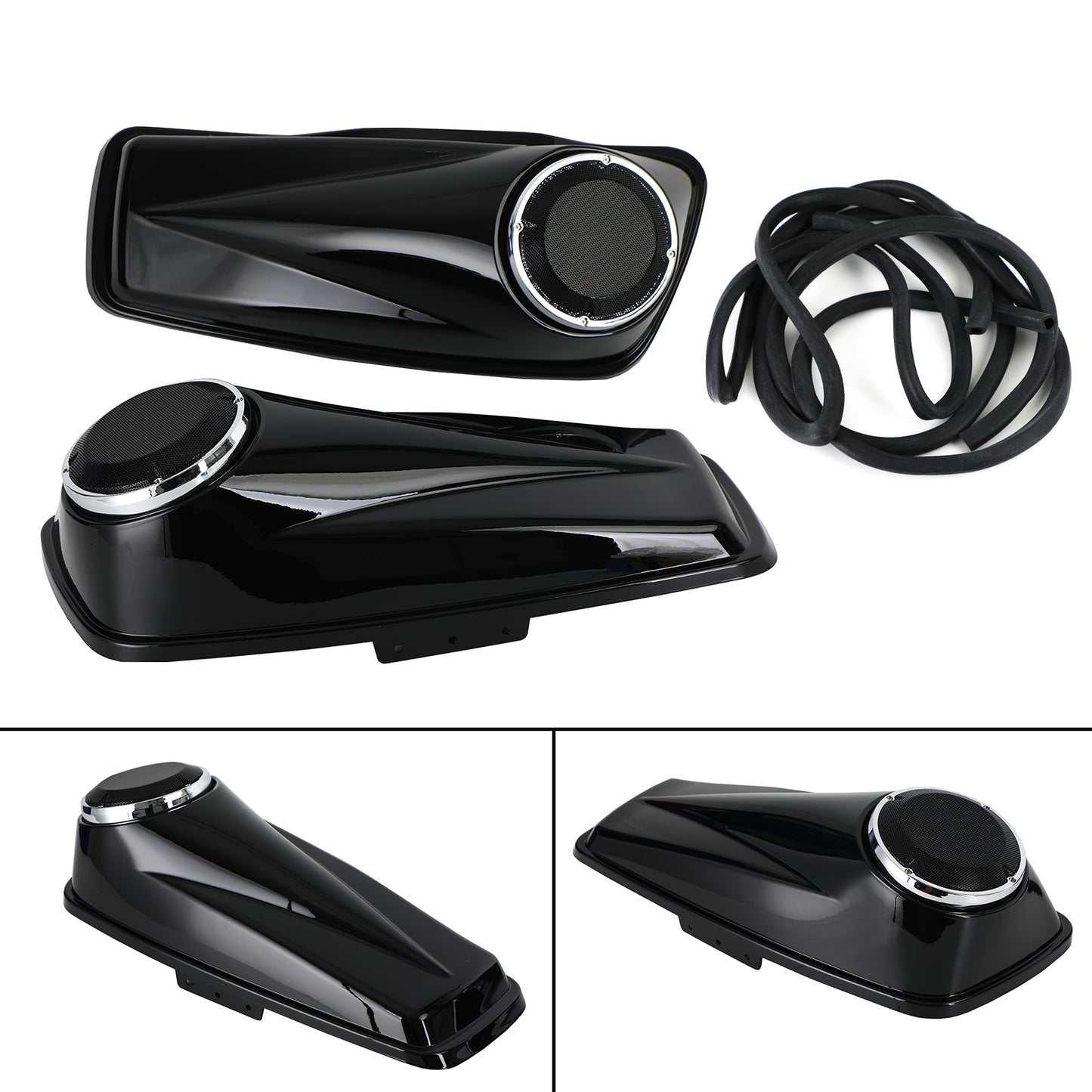 14-21 Harley Touring Glide 6.5'' Generic Saddlebag TRIPLE 6.5" Inch Speaker Lids