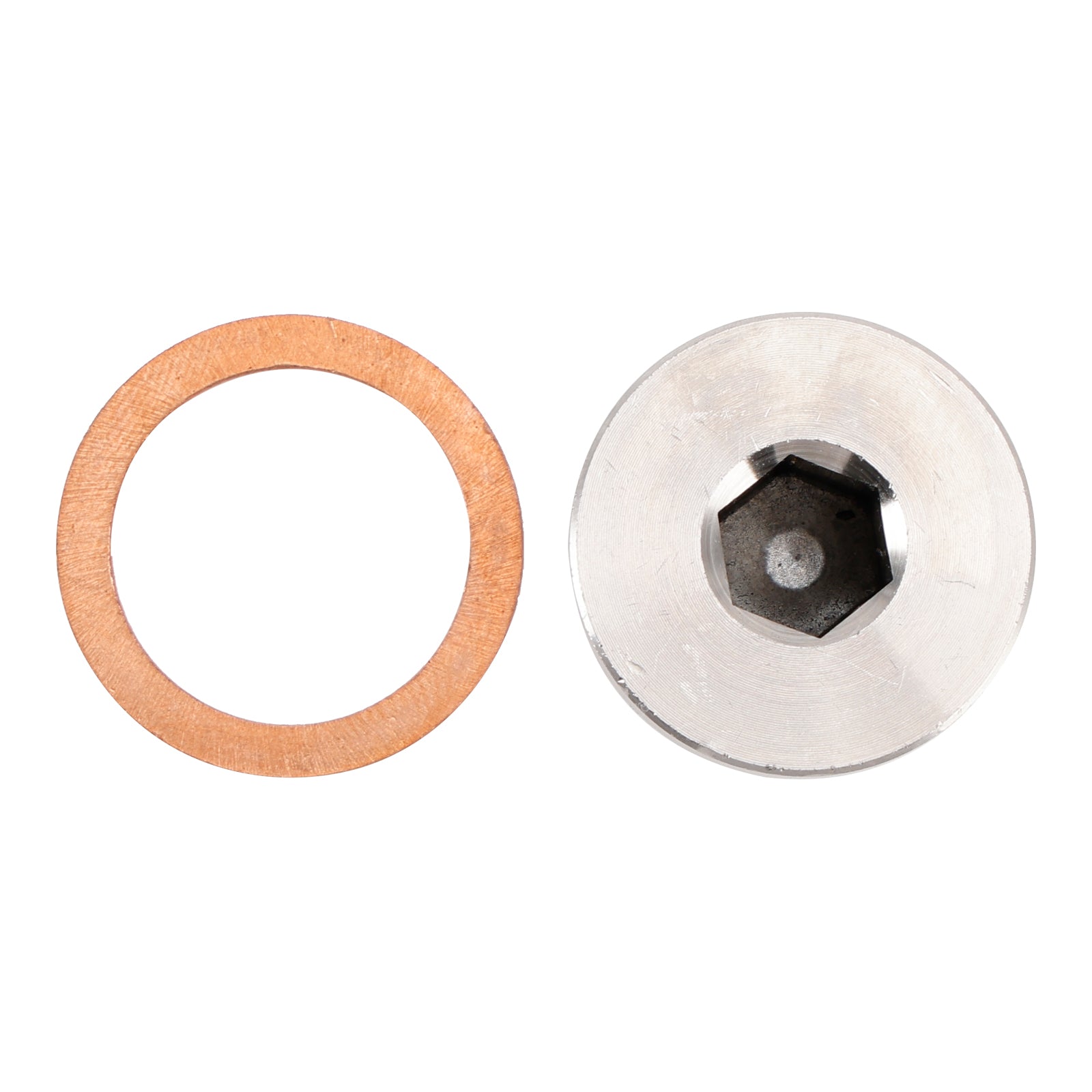 M18 x 1.5mm Inner Hex Head Sensor Blanking Plug Cap 304 Stainless Steel 5 Pack