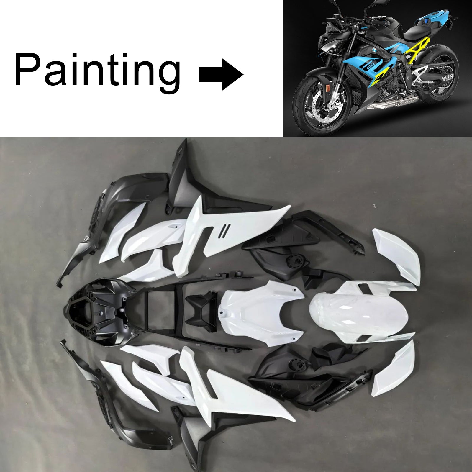 2021-2025 BMW S1000R Injection Fairing Kit Bodywork Plastic ABS