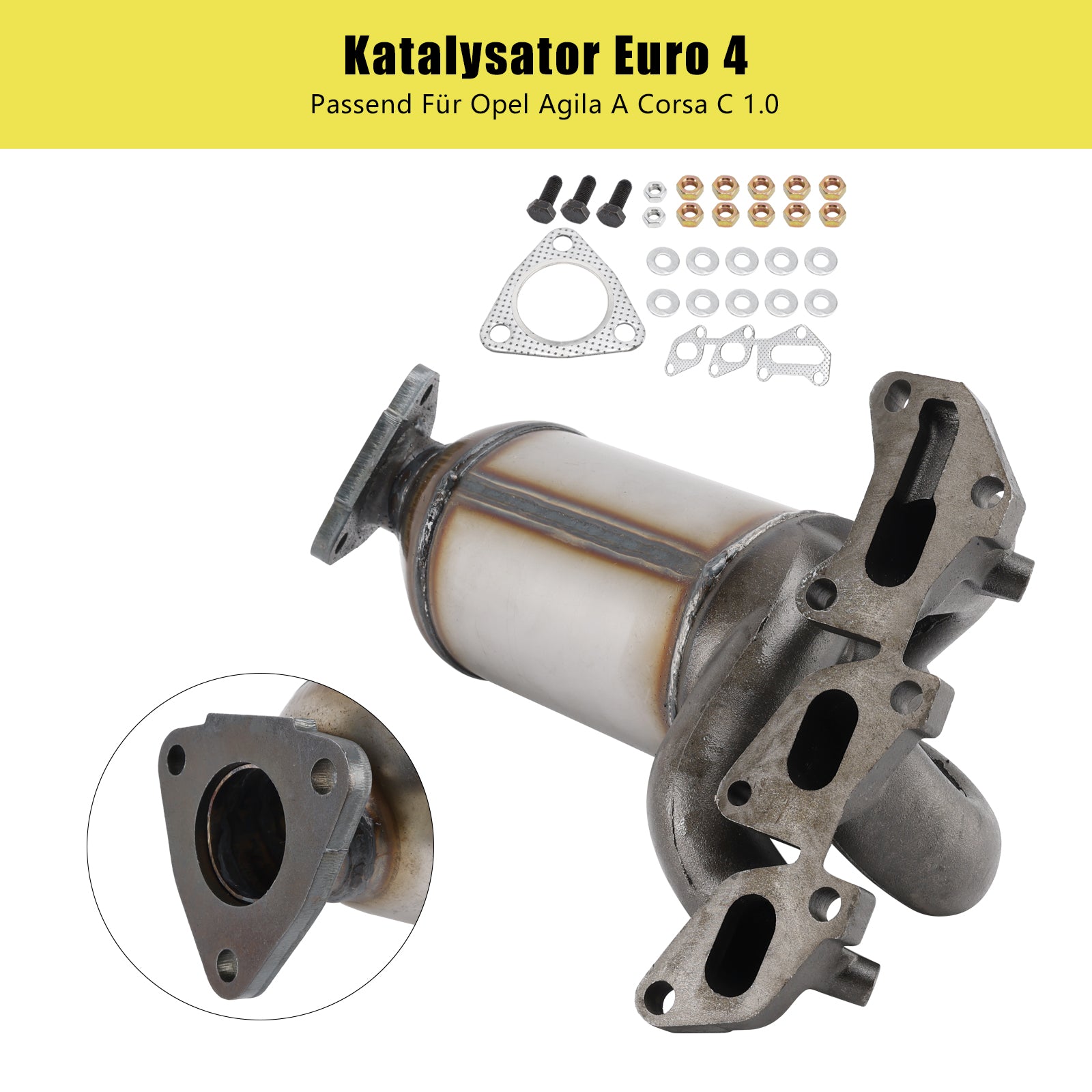 2006/08-2014/08 Opel Corsa D Kasten/Schr?gheck S07 1.0 998 ccm, 44 KW, 60 PS Front Catalytic converter 849415 R1620089