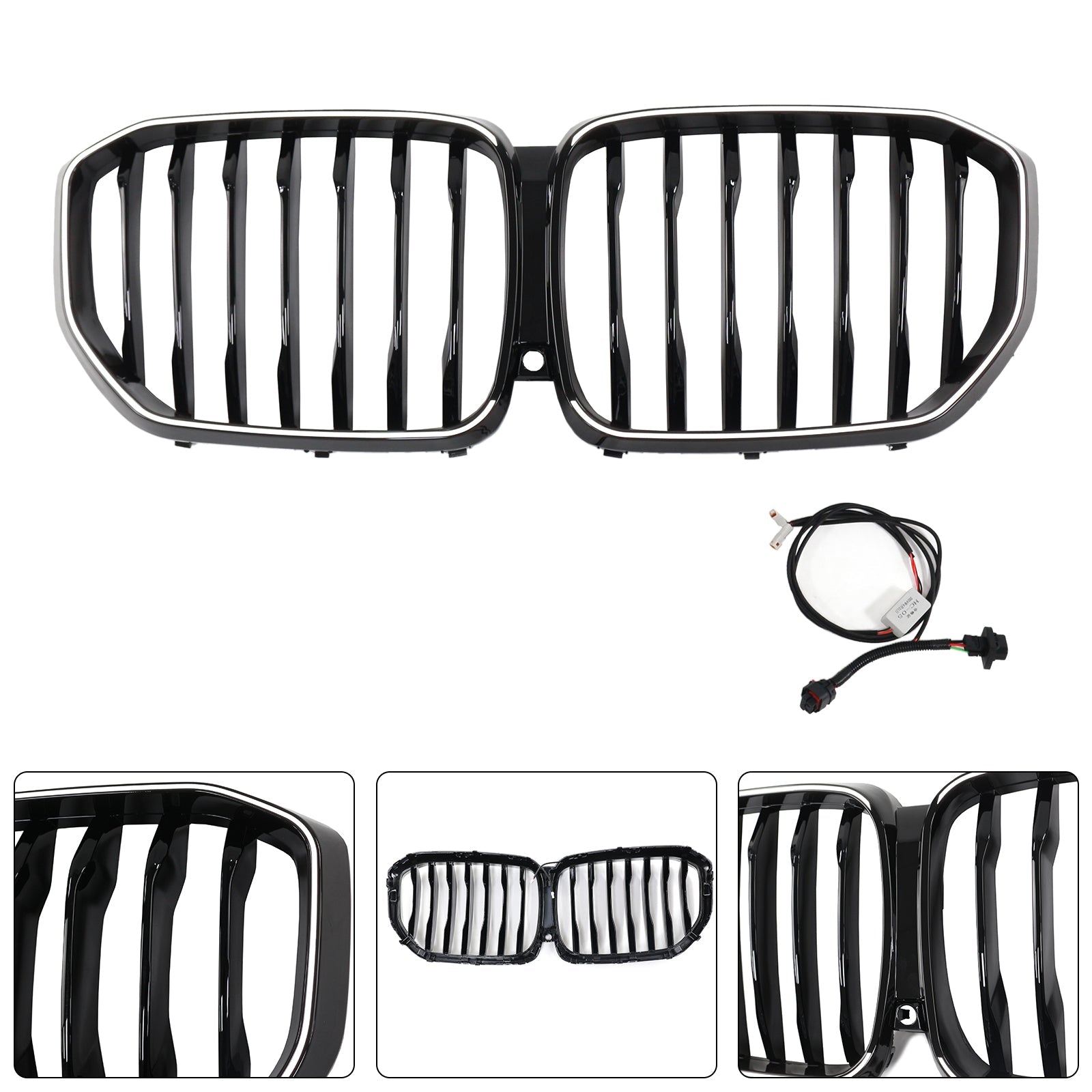 2019-2022 BMW X5 G05 Gloss Black Front Kidney Grille M-Performance