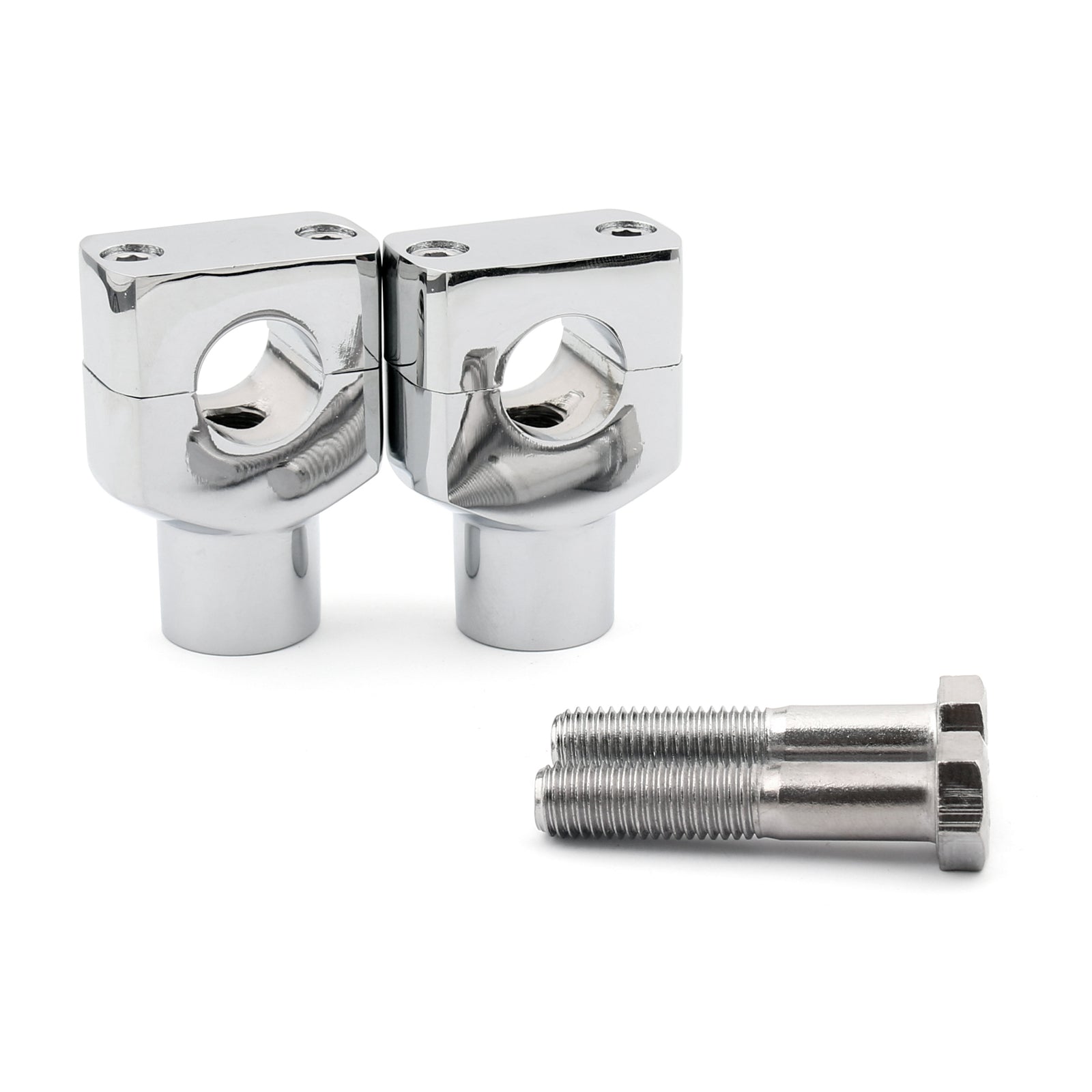 7/8??2mm Motor Aluminium Handle Bar Mount Risers Clamp For ATV Quad Dirt Chrome