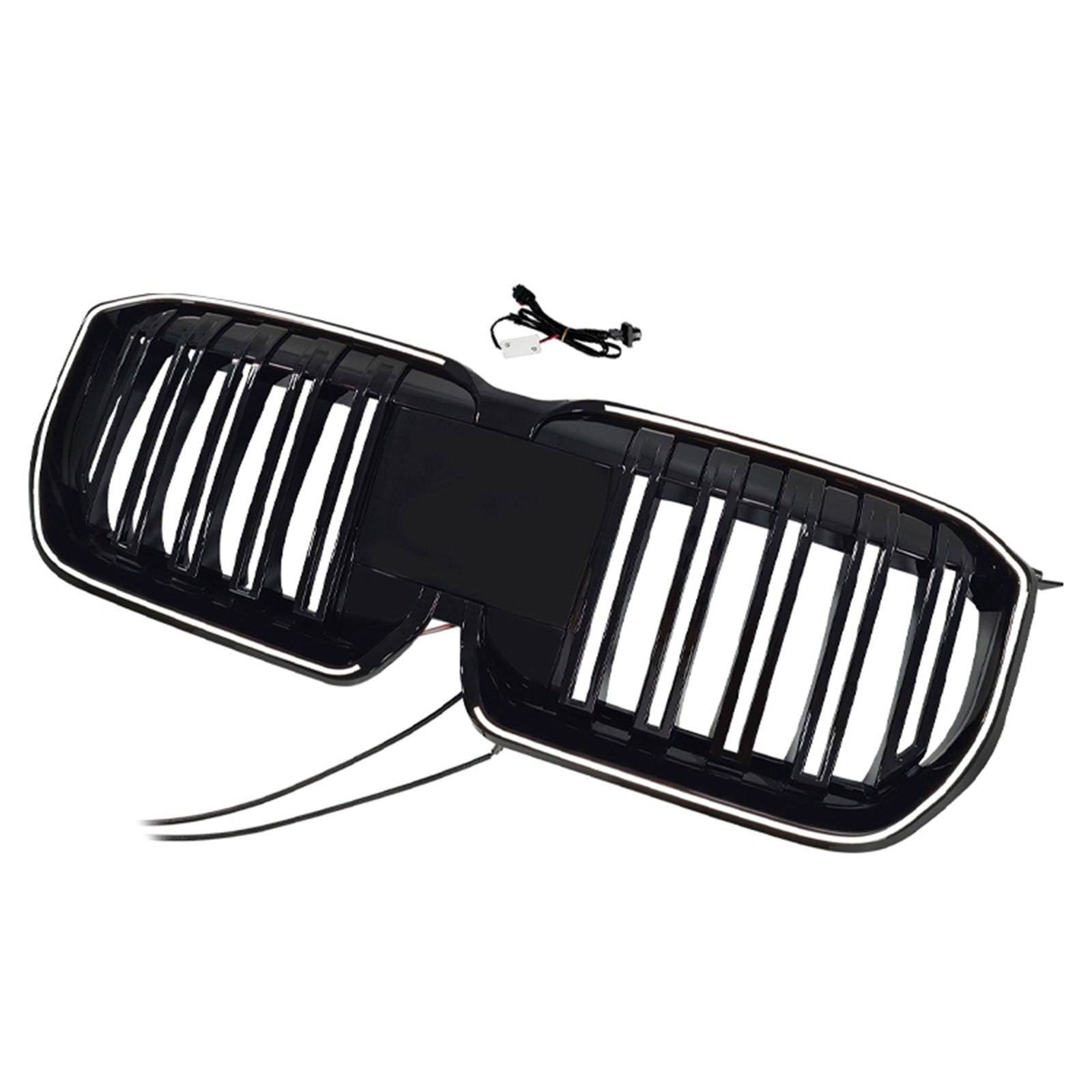 2023-2025 Fit BMW X1 U11 U12 Double Slat Black Front Bumper Kidney Grill Grille