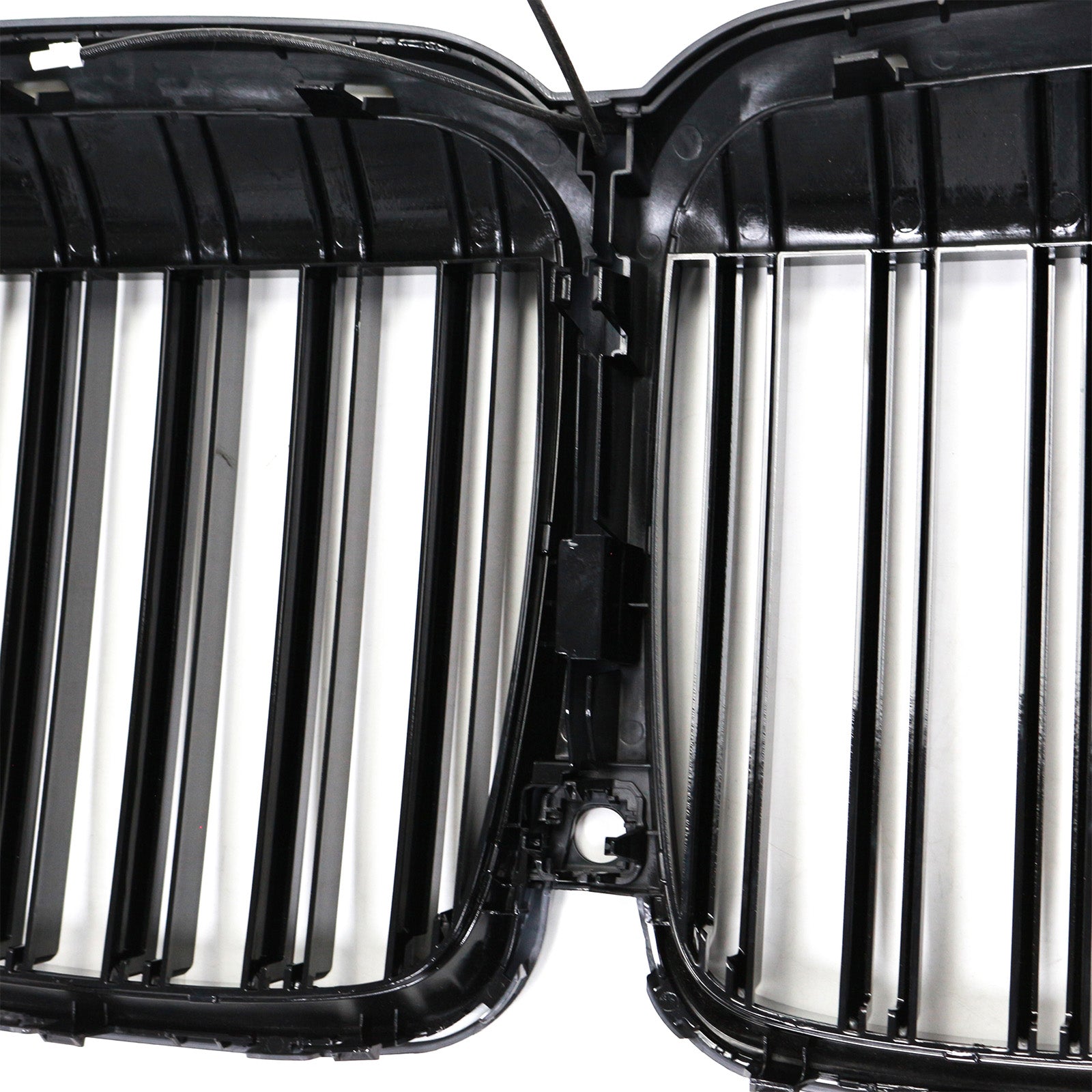 2019-2022 Fit BMW X7 G07 Double Slat Gloss Black Front Kidney Grill Grille