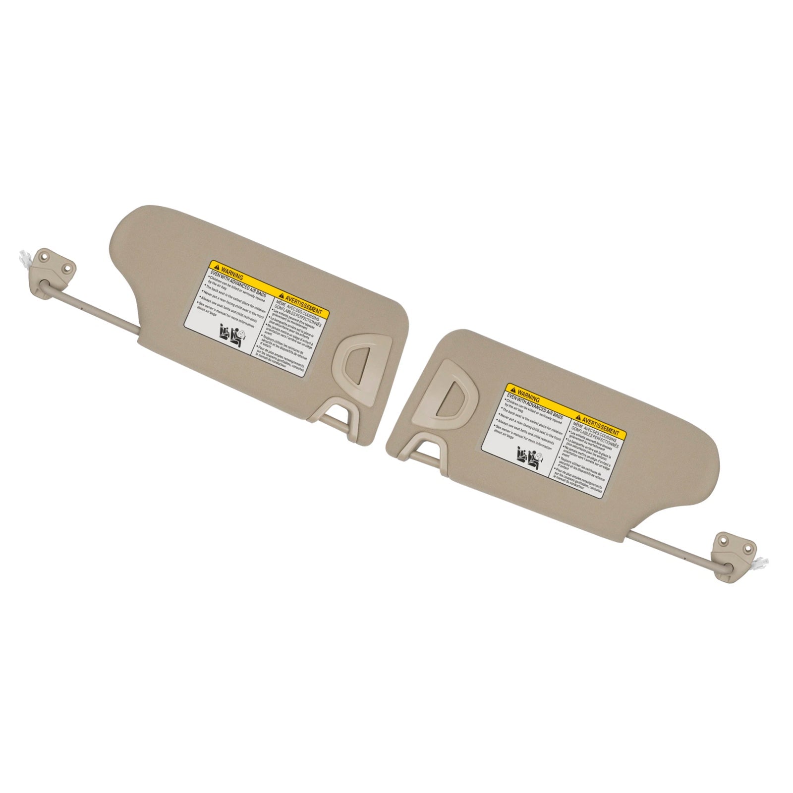 2013-2018 Nissan Altima 2PCS Beige Sun Visor Left & Right 96401-3TA2A 96400-3TA2A