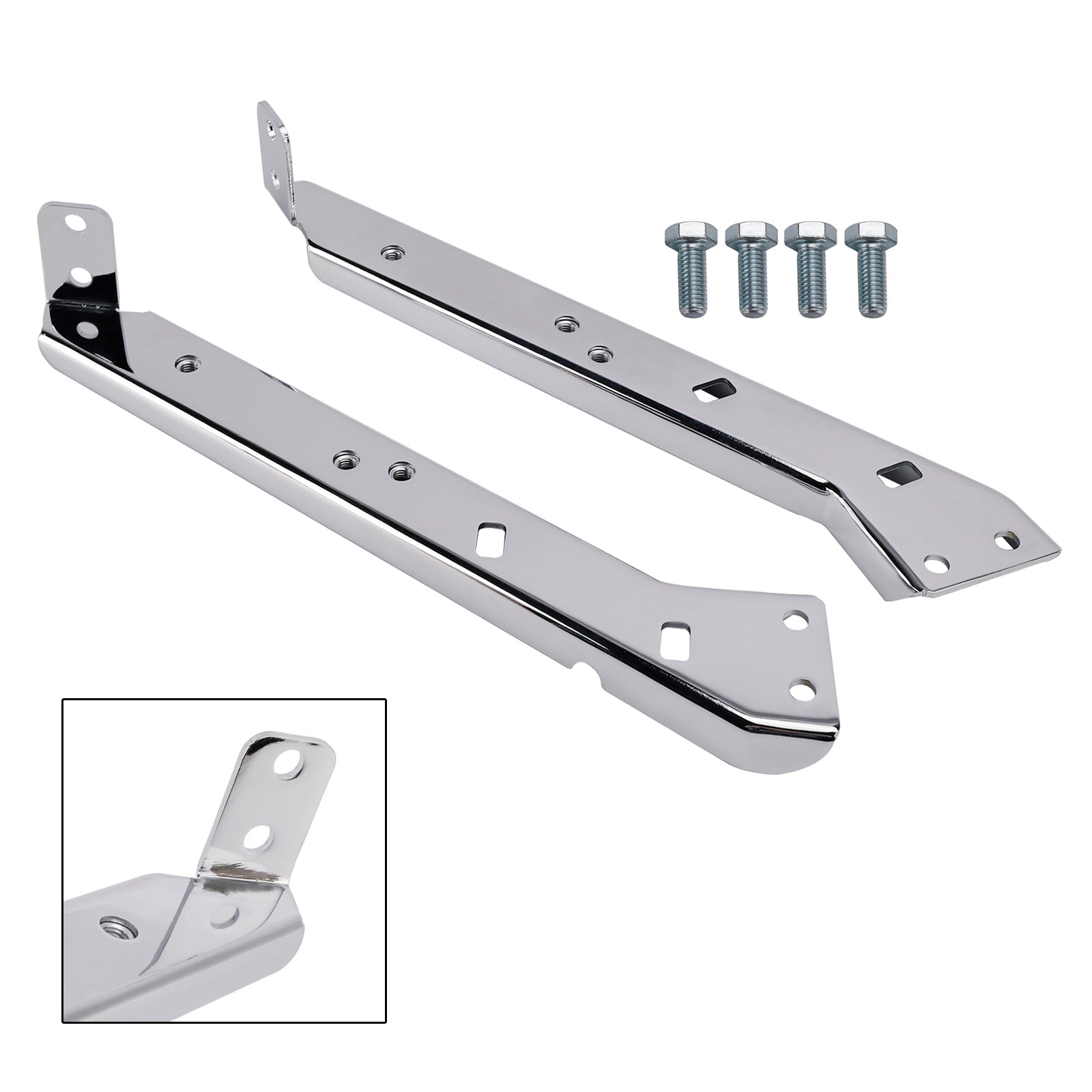 Pair Saddlebag Rail Support Holder 90718-79C For Touring Road Glide Flt 85-08