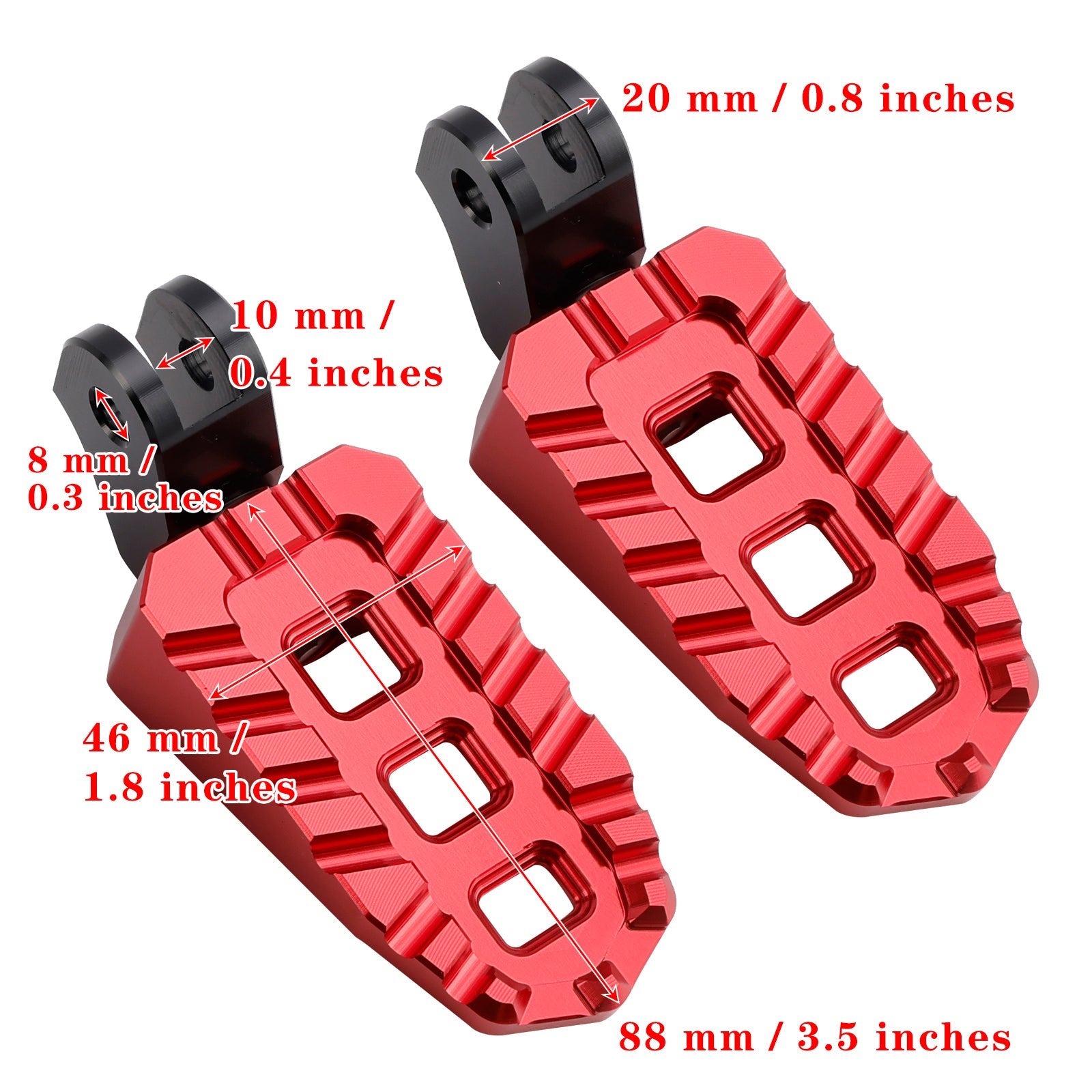 2023-2024 Scrambler 400X Front Footrests Foot Pegs