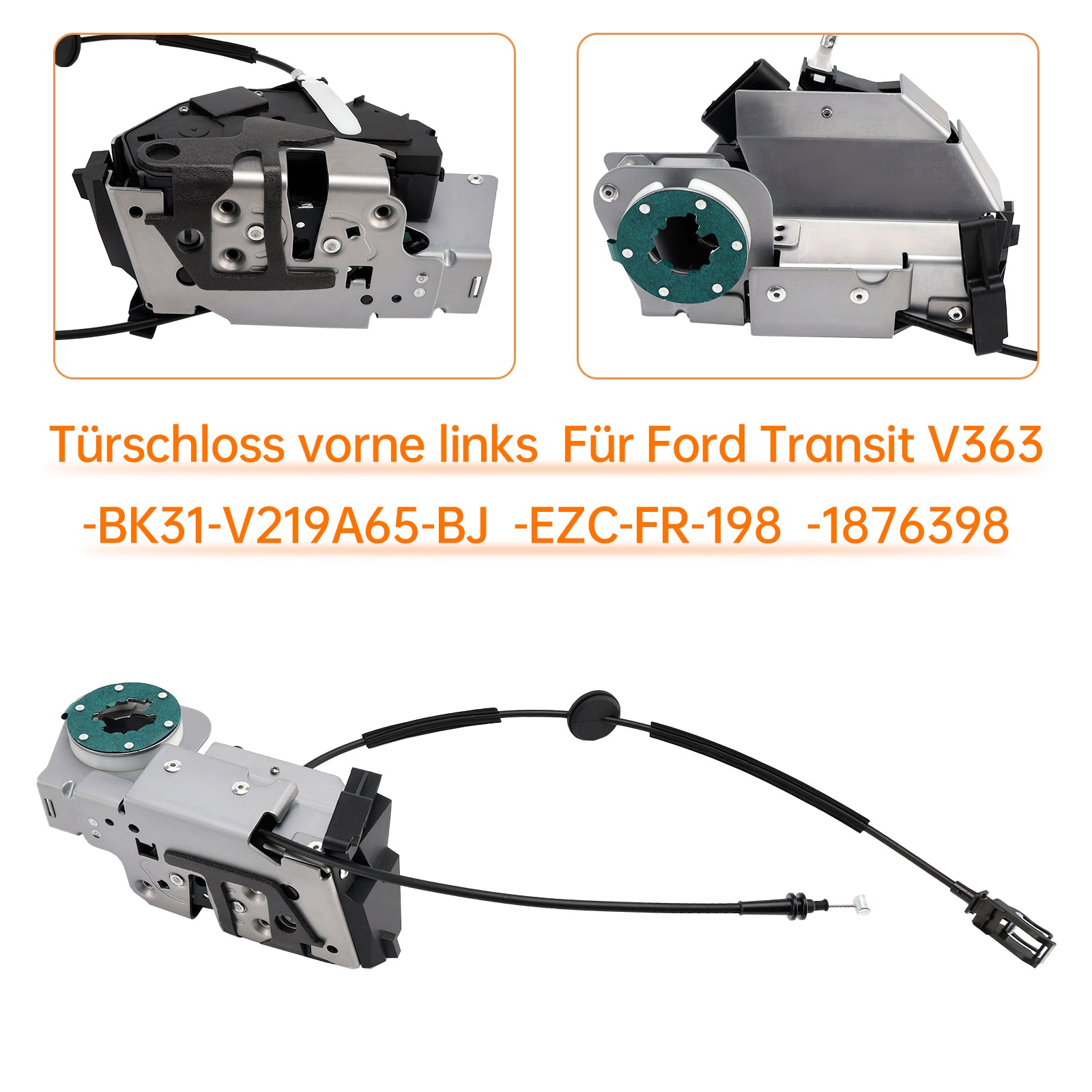 2013-2018 Ford Transit V363 Kasten FCD, FDD 2.2 TDCi Front Left Door Lock BK31-V219A65-BJ